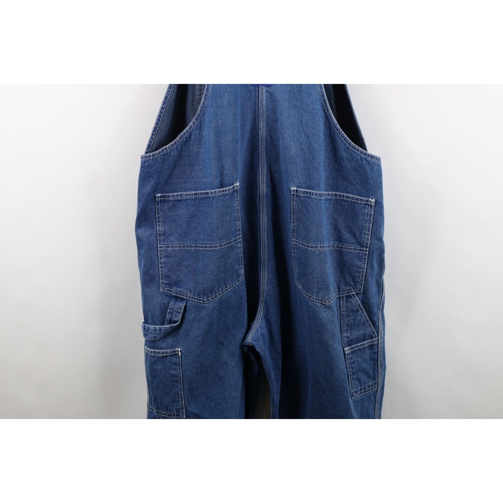 Vintage Vintage 90s Streetwear Distressed Wide Leg Denim Overalls Size US 44 / EU 60 - 22 Thumbnail