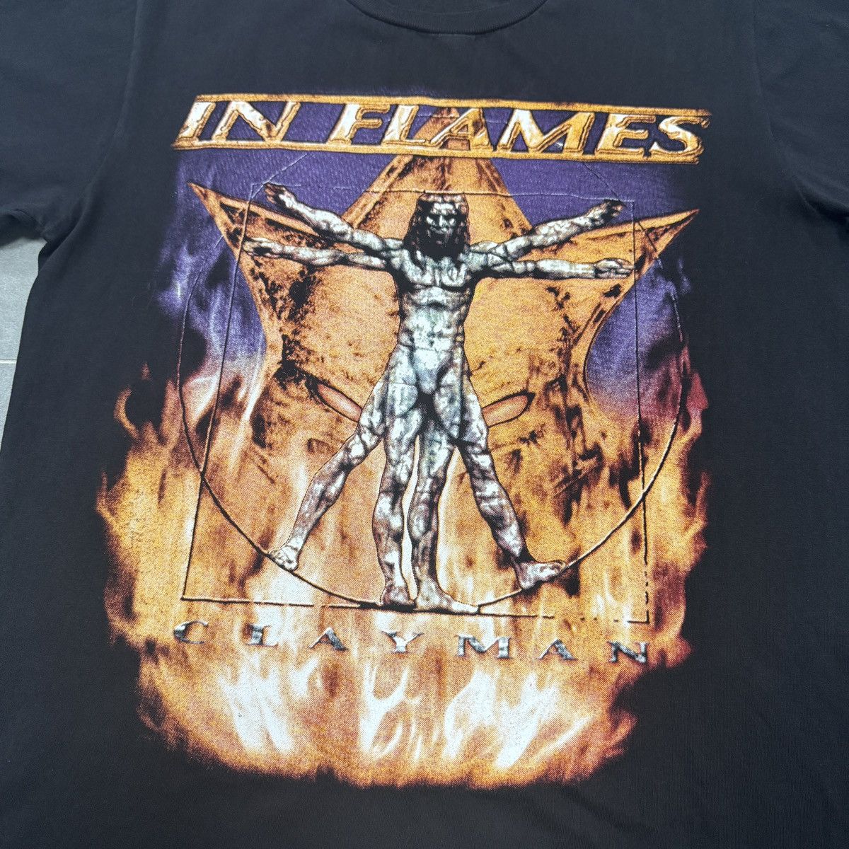 Band Tees Vintage In Flames Clayman Band Tee Y2K T-Shirt Size M Unisex Size US M / EU 48-50 / 2 - 6 Thumbnail