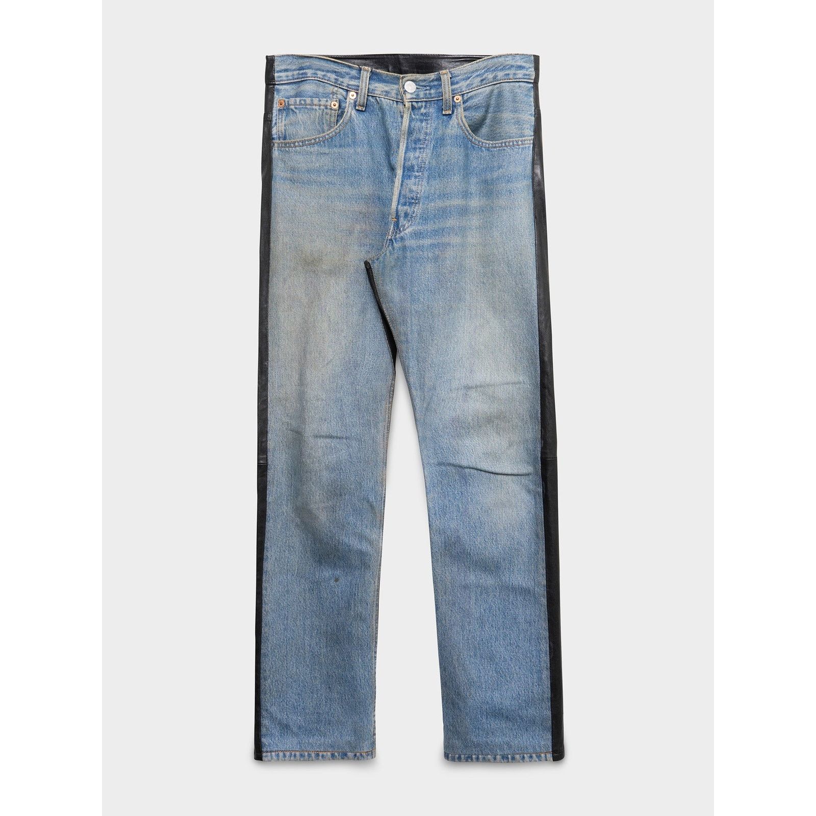 Vetements Leather Hybrid Jeans Size US 32 / EU 48 - 1 Thumbnail