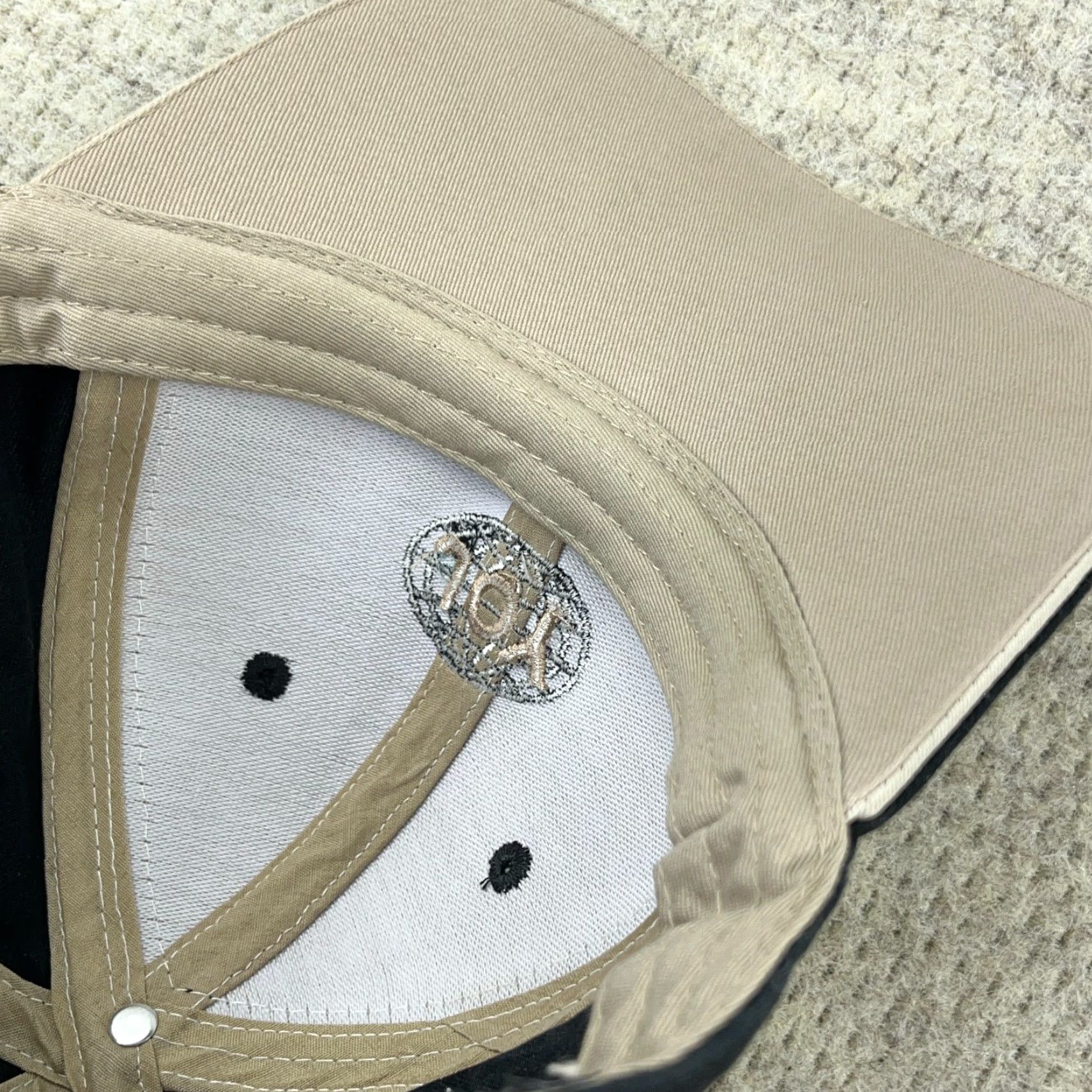 Coal VINTAGE Cap America Baseball Cap Adjustable Beige Coal Mining 80s Mens Size ONE SIZE - 7 Thumbnail