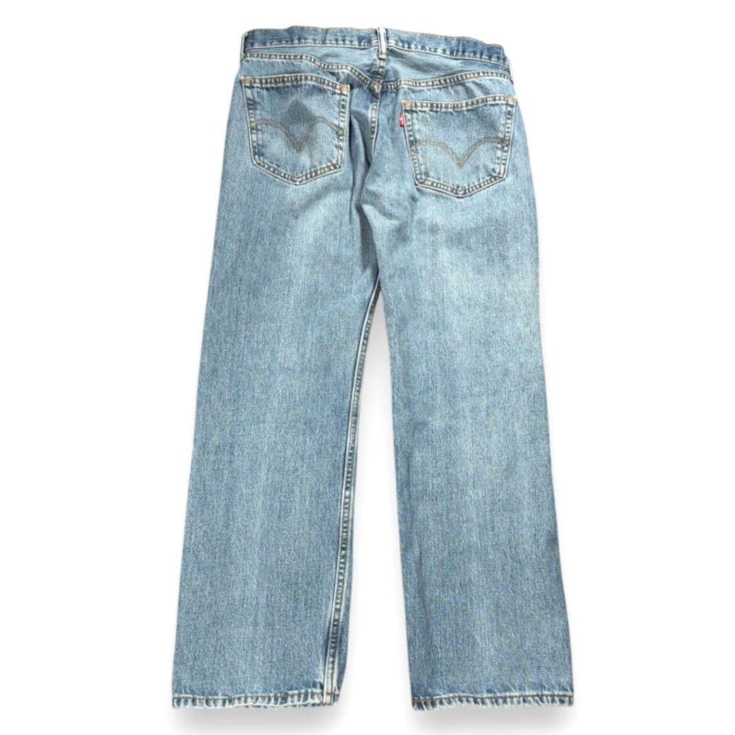 Levi's VINTAGE Levi's 505 Jeans Mens 34x29 Blue Regular Straight Denim Y2K 34x30 Tag Size US 34 / EU 50 - 2 Thumbnail