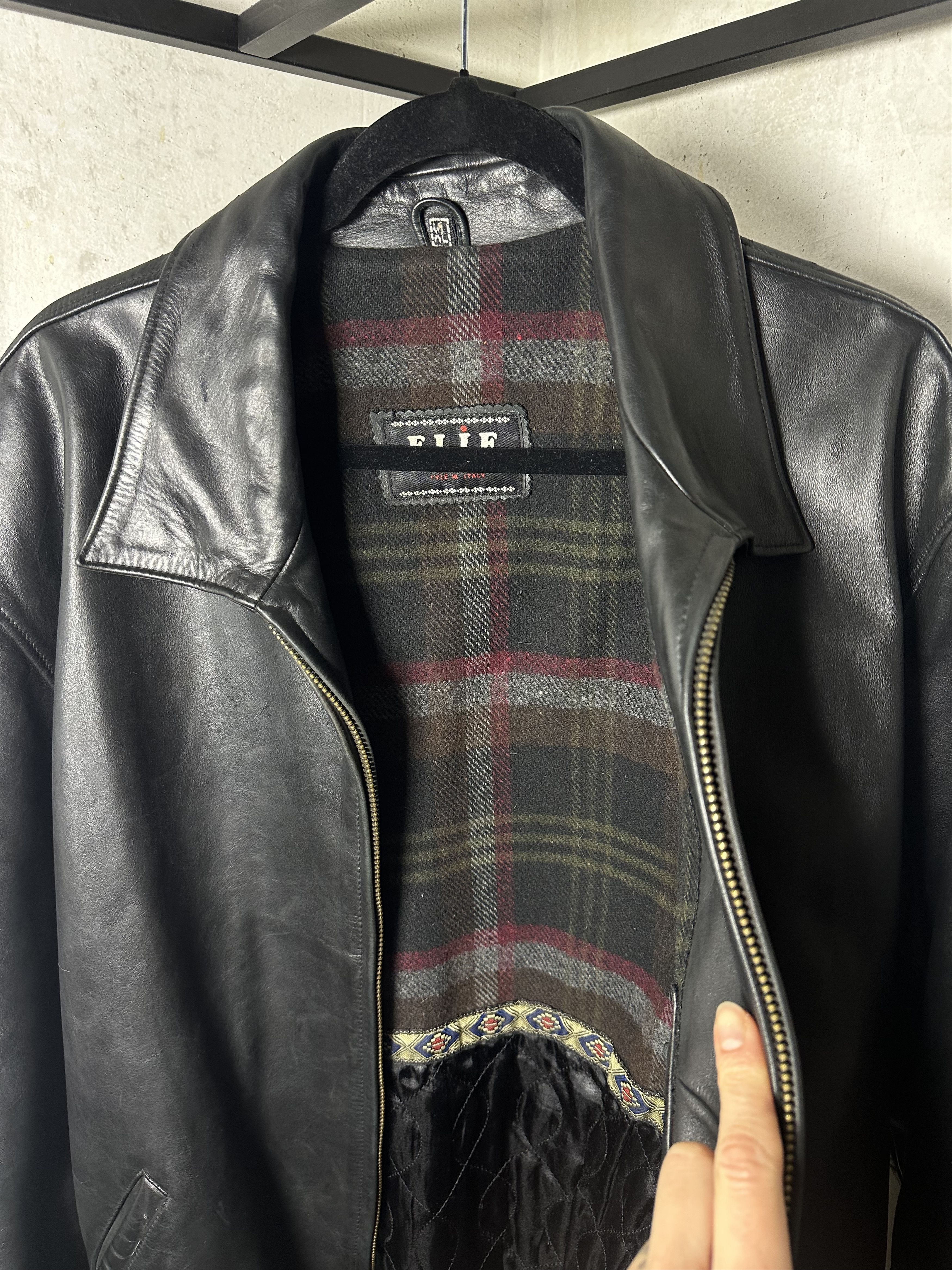 Genuine Leather 00s Vintage Leather Jacket Size US XL / EU 56 / 4 - 5 Thumbnail