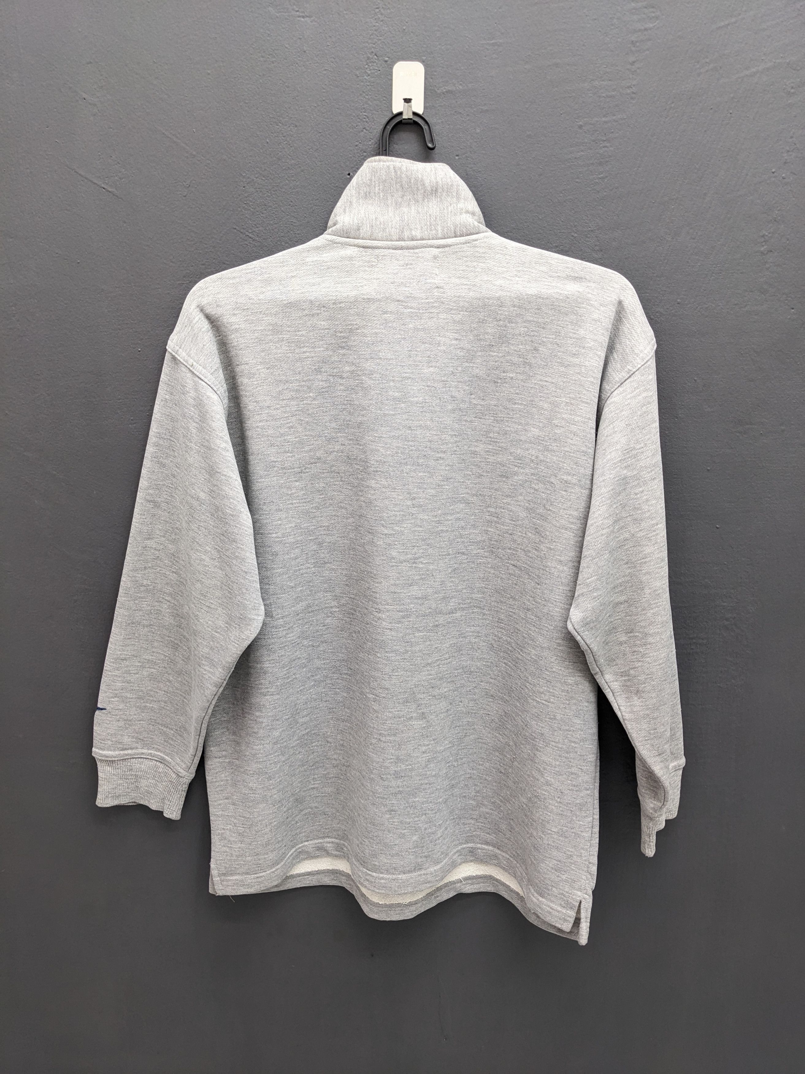Pro-Keds Vintage PRO-KEDS Gray Speckled 1/4 Zip Mock Neck Sweatshirt Size US L / EU 52-54 / 3 - 6 Thumbnail