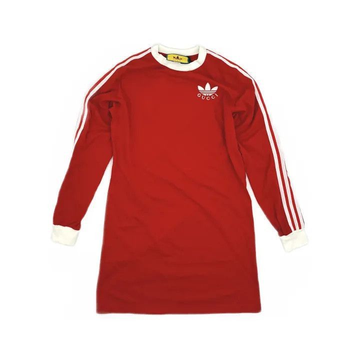 Gucci Gucci x Adidas Red Striped Long Sleeve Dress-2507 Size S / US 4 / IT 40 - 8 Thumbnail