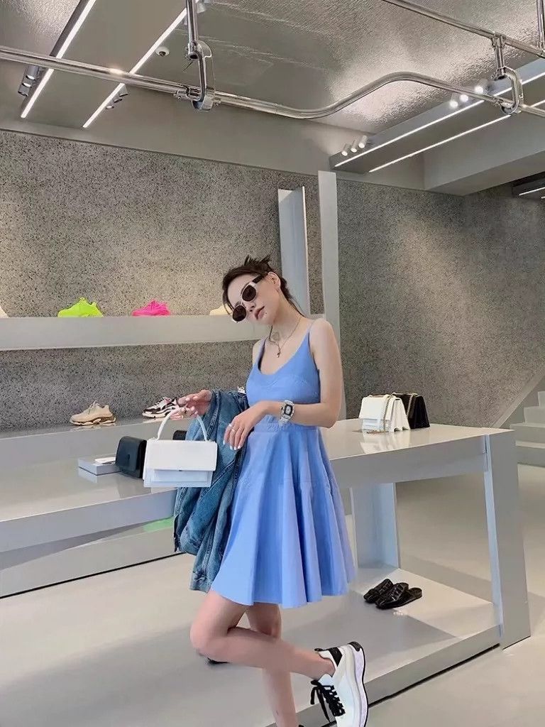 Alexander Wang Alexander Wang Blue Sling Waist Dress- Size XS / US 0-2 / IT 36-38 - 5 Thumbnail