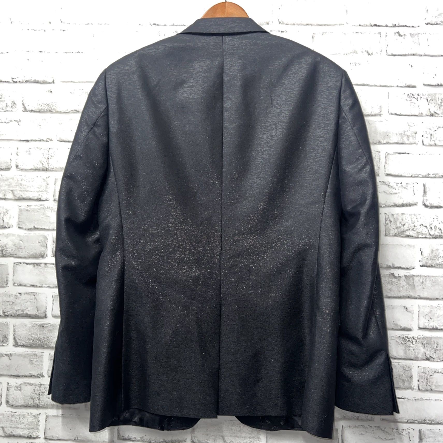 Salvatore Ferragamo Salvatore Exte Modern Fit Sport Coat Mens US Size 38R Black Shiny Size US XXS / EU 40 - 3 Thumbnail