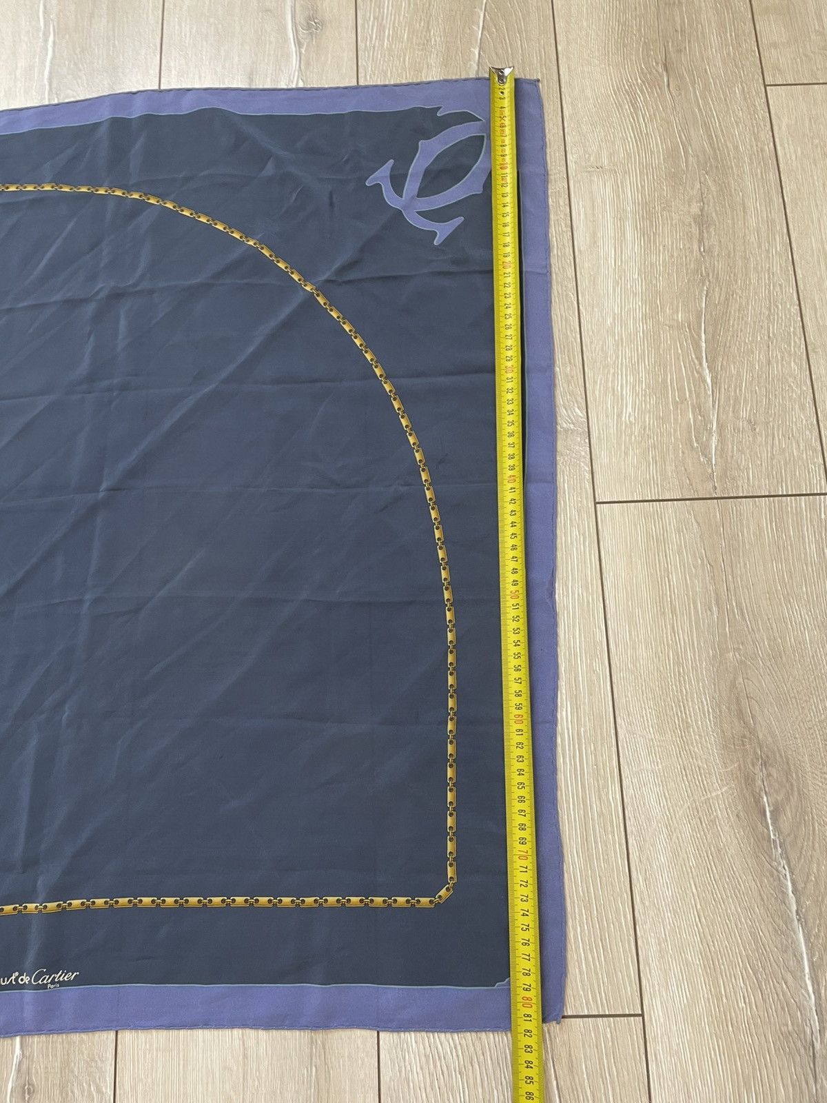 Cartier Vintage Must de Cartier Chain Silk Scarf Size ONE SIZE - 9 Thumbnail
