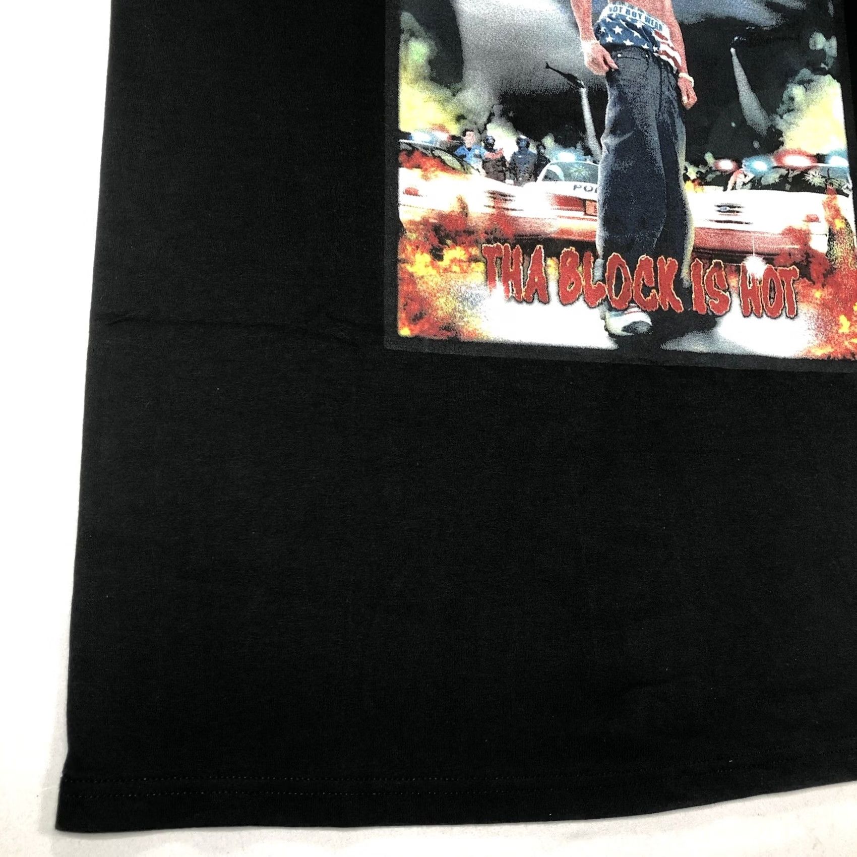 Fruit Of The Loom VINTAGE Nike Shirt Mens 1990s T-Shirt Hip Hop Black Lil Wayne The Tha Block Is Hot Cash Money Graphic Tee Size US L / EU 52-54 / 3 - 5 Thumbnail