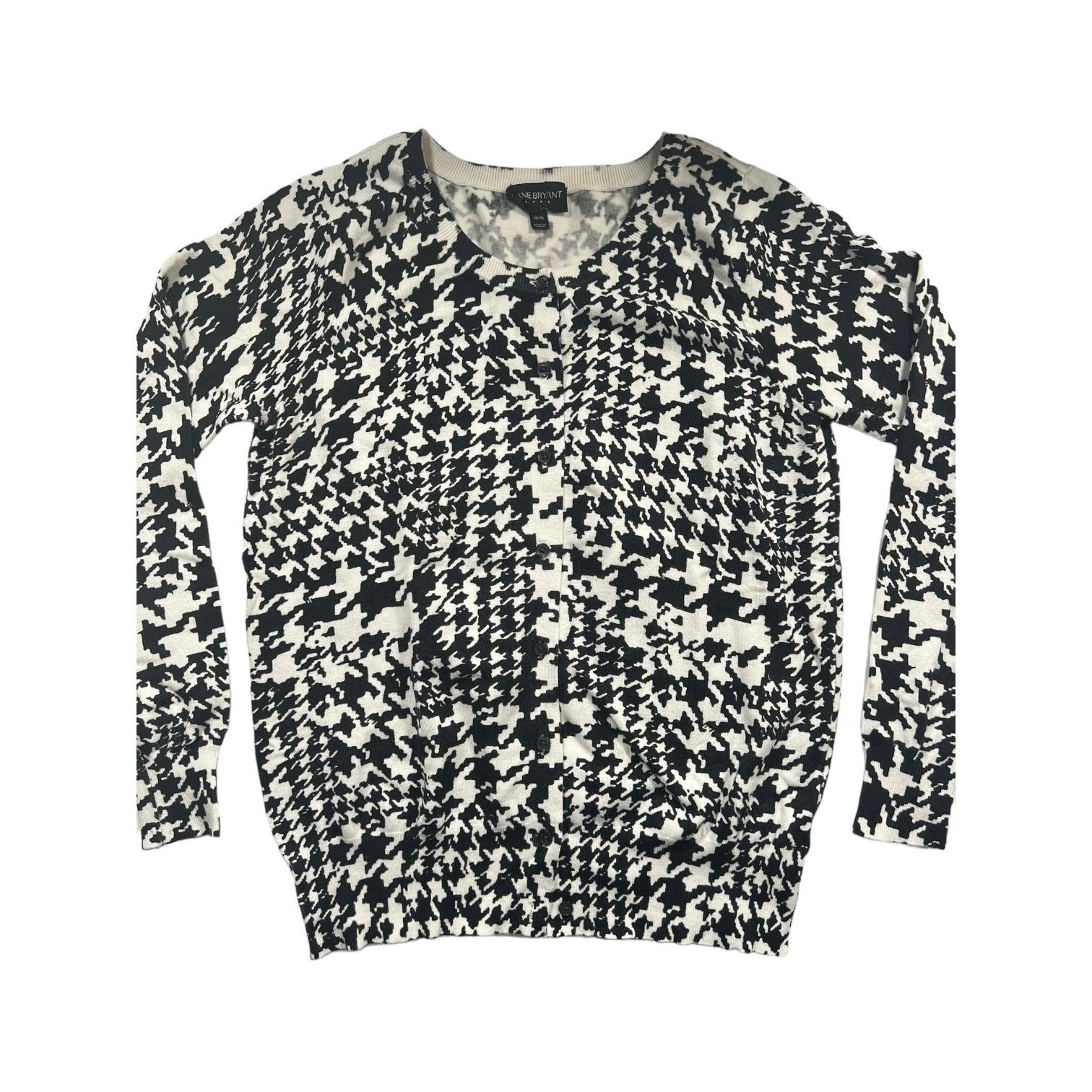 Other Lane Bryant Black & White Button Down Sweater 14/16 Size XXL / US 16-18 / IT 52-54 - 1 Thumbnail