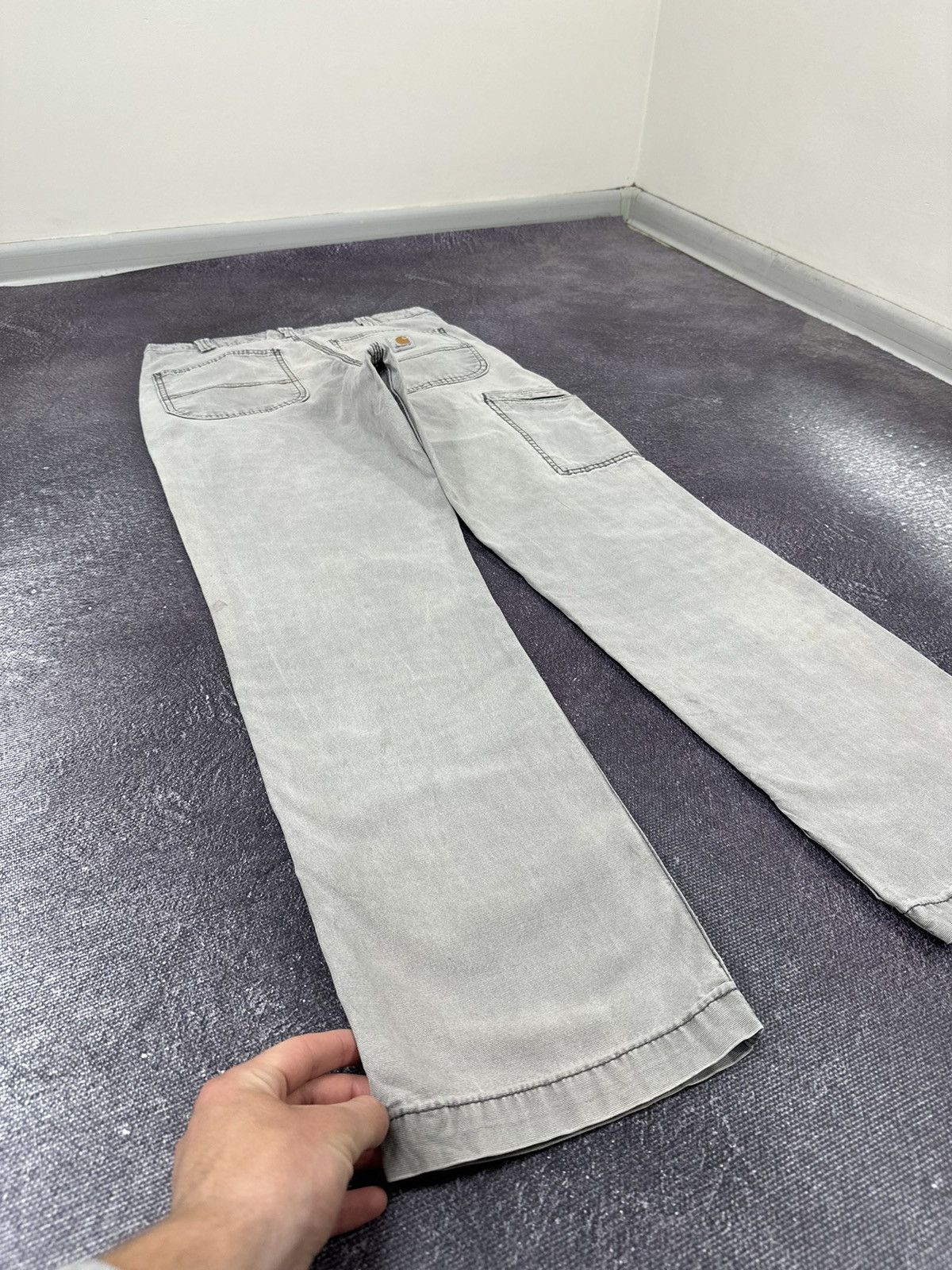 Carhartt Vintage Carhartt Faded Grey American Baggy USA Work Pants Size US 32 / EU 48 - 3 Thumbnail