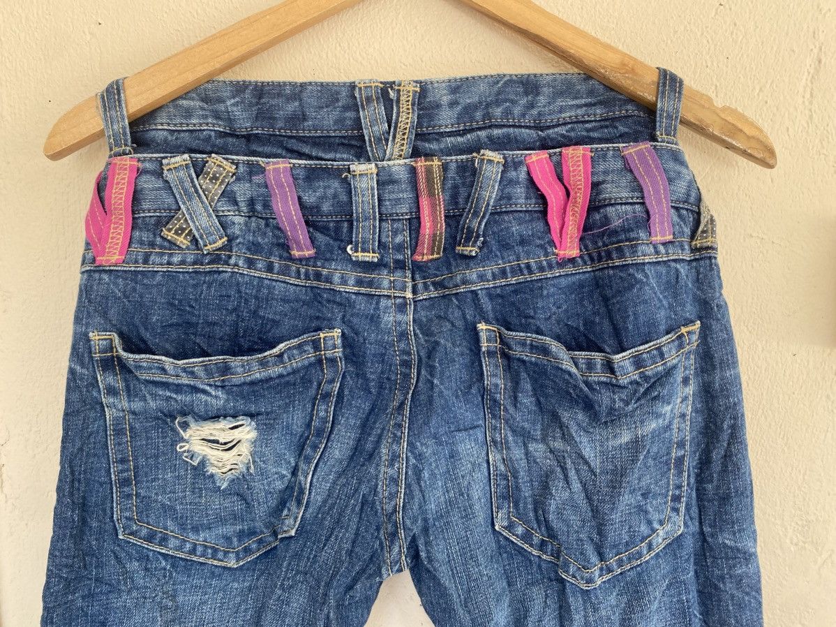 Hysteric Glamour COLZA Double Waist Whiskers Jeans Size 29" - 4 Thumbnail