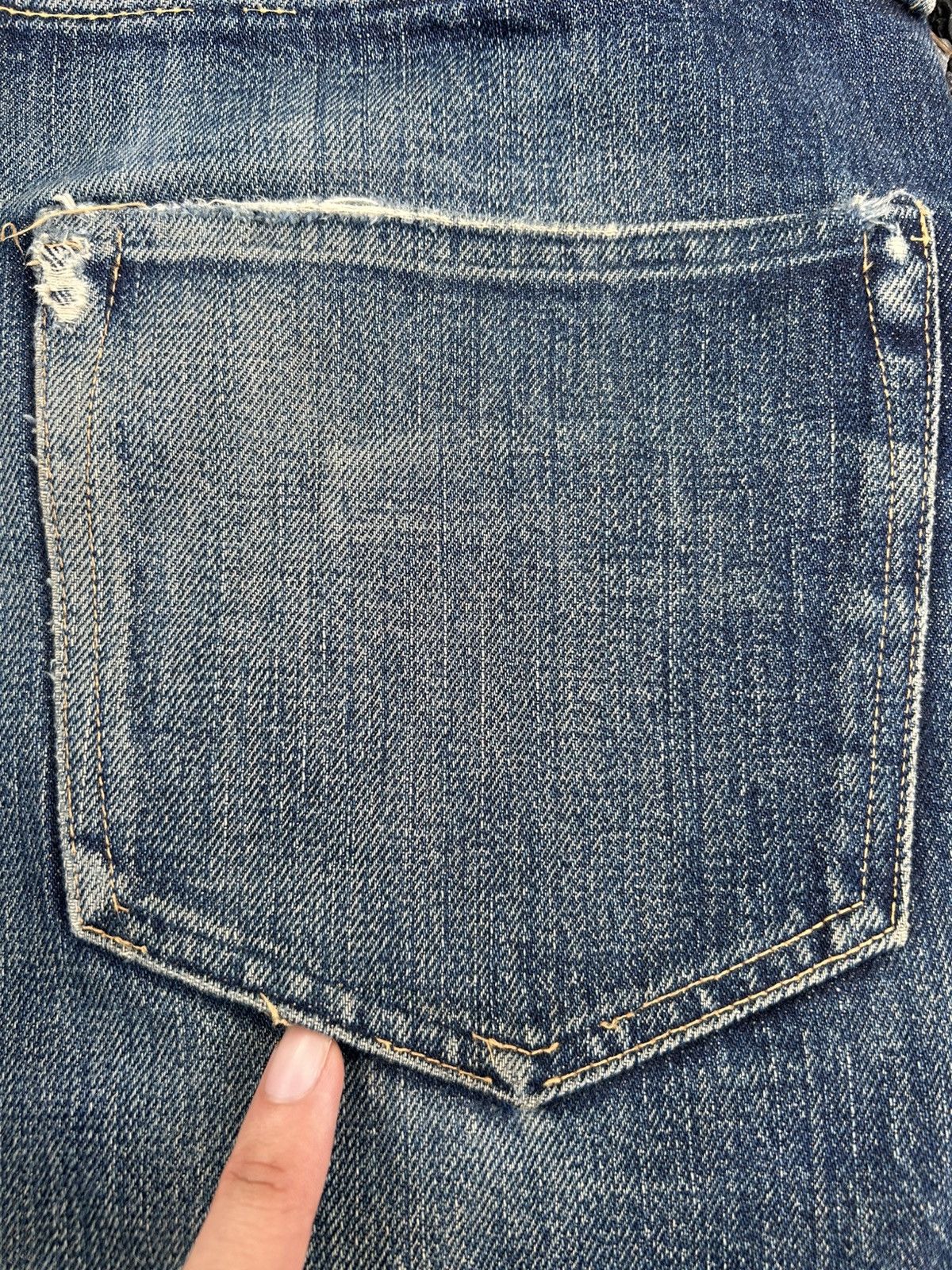 Kapital Vintage Japanese Brand CINAME Selvedge Distressed Denim Jean Size US 32 / EU 48 - 16 Thumbnail