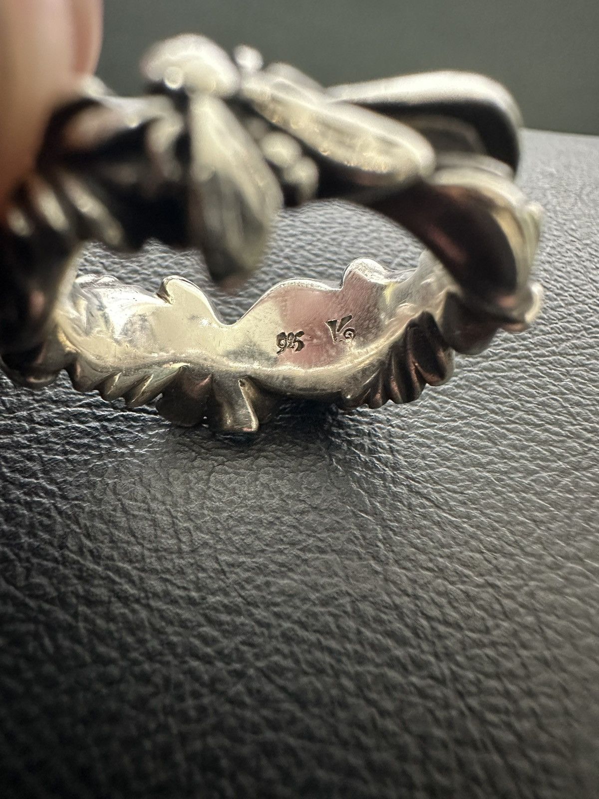 Werkstatt Munchen Werkstatt:München Floral Skull Ring Size ONE SIZE - 5 Thumbnail