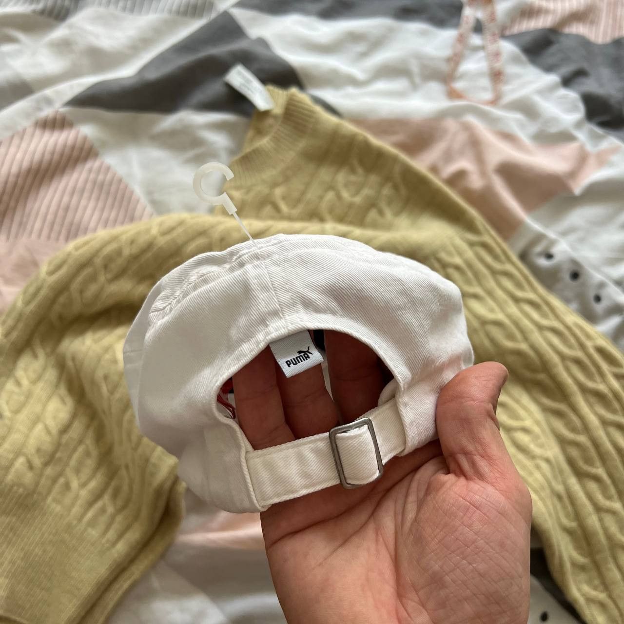 Puma Vintage Puma White Racing Hat 90s Size ONE SIZE - 5 Thumbnail