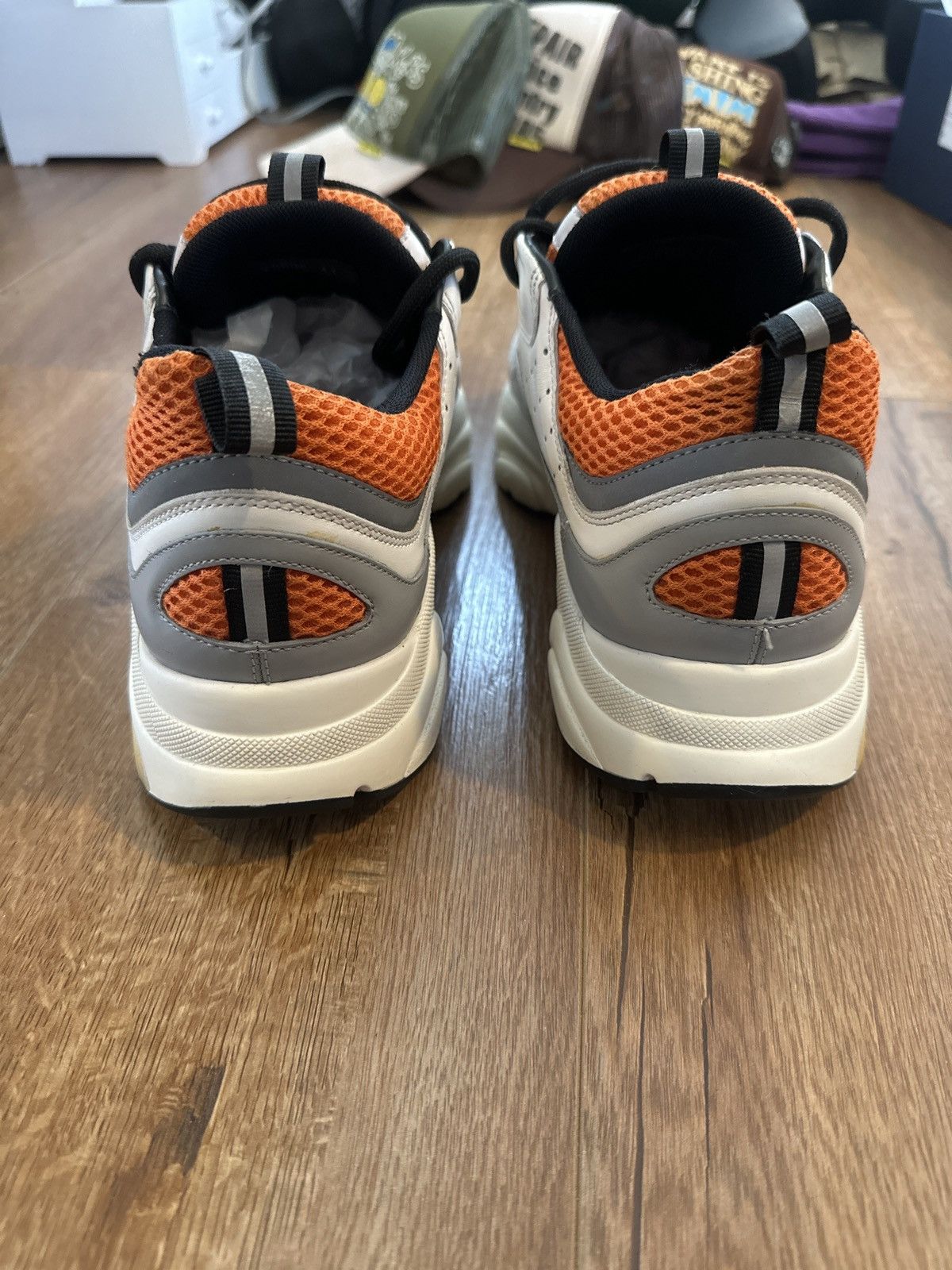 Dior Dior Sneakers B22 Grey/Orange Size US 8.5 / EU 41-42 - 12 Thumbnail