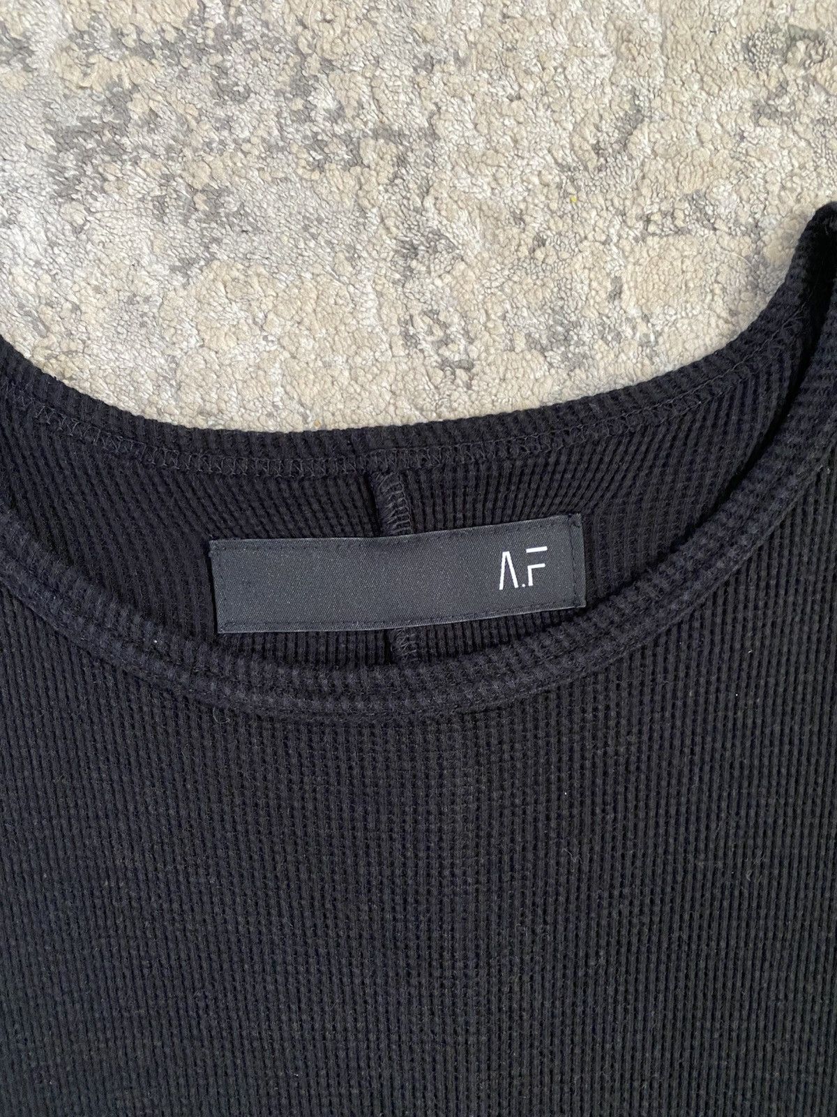 A.F Artefact Black Waffle Knit Thermal Size US L / EU 52-54 / 3 - 2 Thumbnail