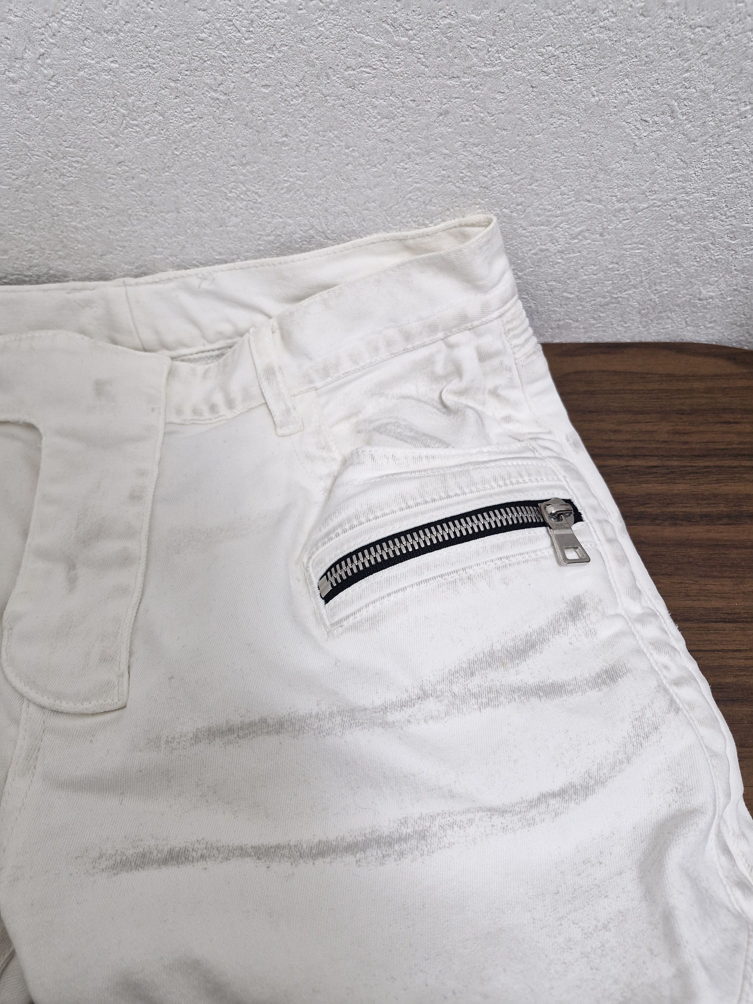 Balmain BALMAIN SS16 Dirty White Biker Jeans Size US 32 / EU 48 - 5 Thumbnail
