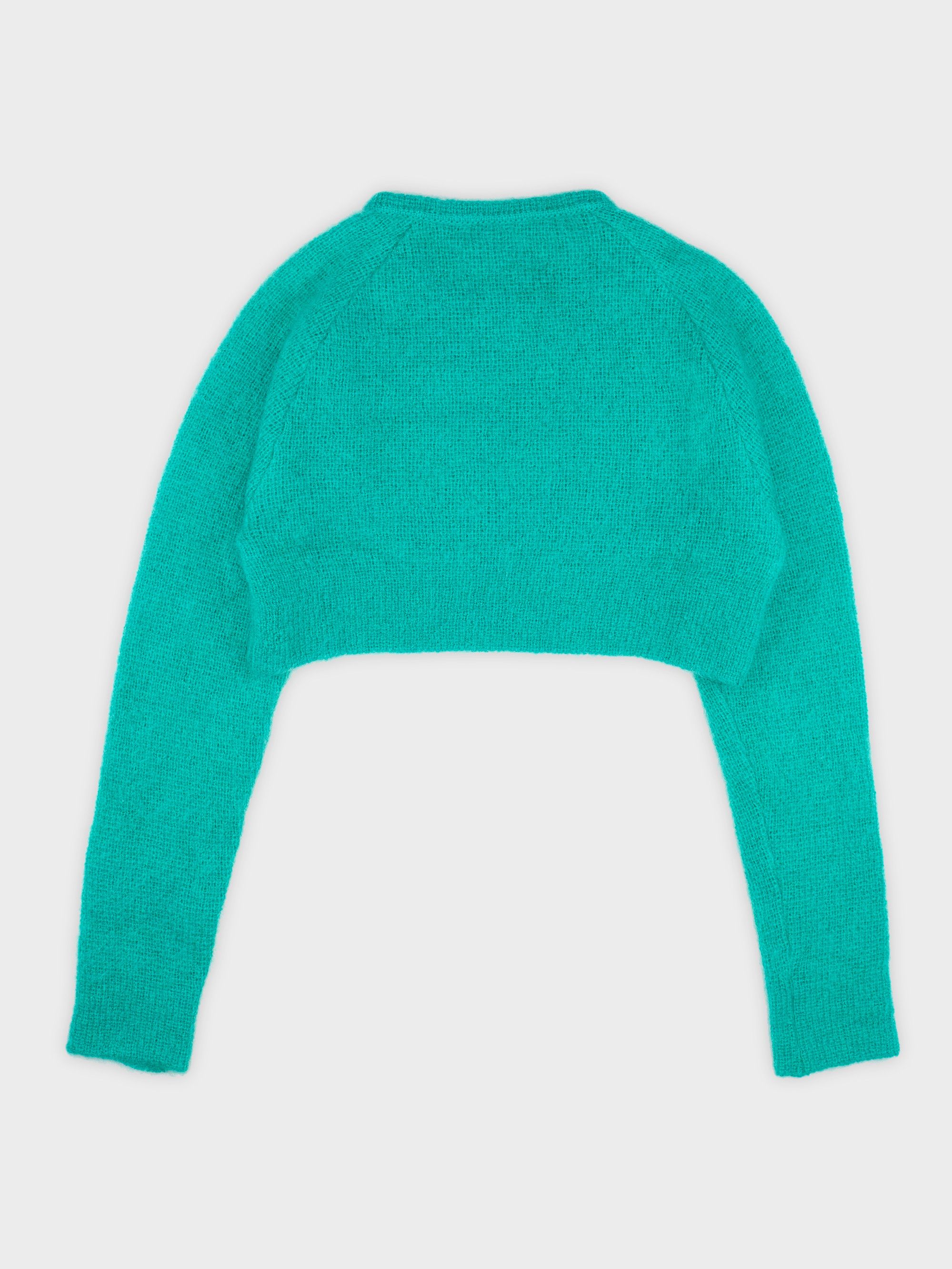 Gosha Rubchinskiy S/S 2013 - cropped mohair shoulder zip sweater Size US M / EU 48-50 / 2 - 2 Thumbnail