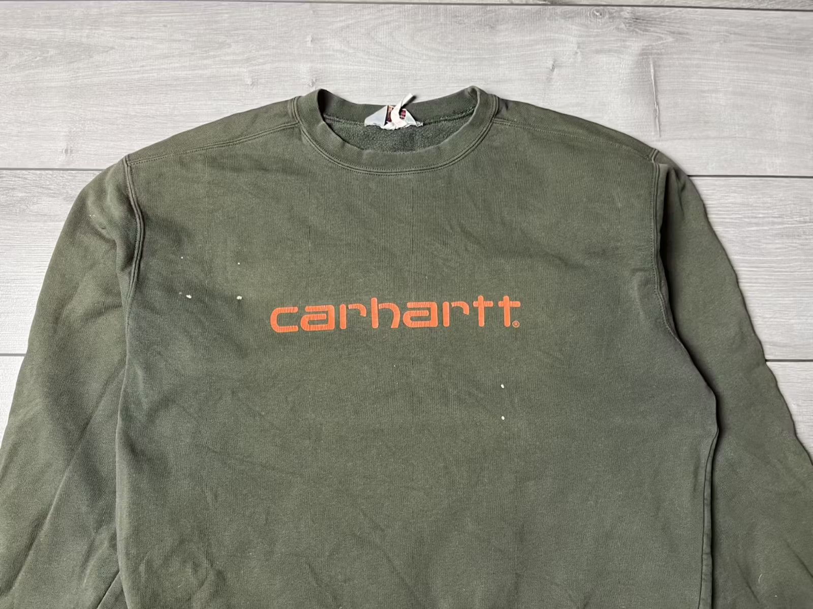 Carhartt Carhartt sweatshirt big logo size Large vintage Size US L / EU 52-54 / 3 - 2 Thumbnail