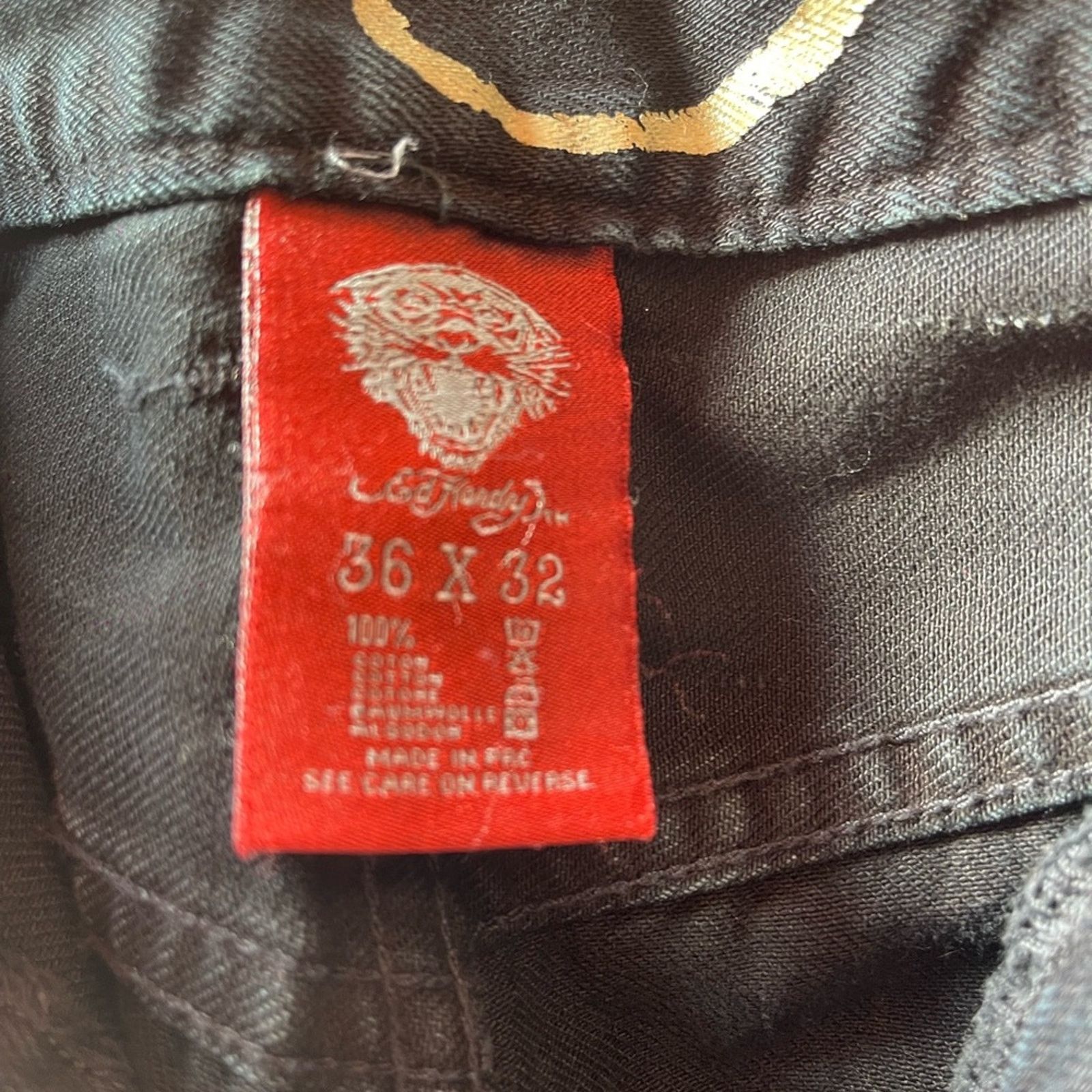 Ed Hardy Ed hardy By Christian Audigier jeans Sz 36x32 Silver Tiger Size US 36 / EU 52 - 10 Thumbnail