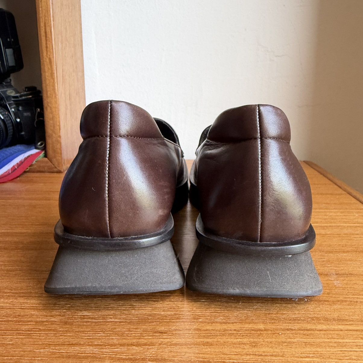Prada Prada S/S1999 Square Toe Brown Loafers Size US 8 / IT 38 - 6 Thumbnail