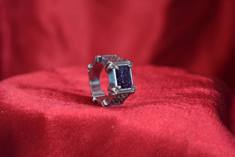 Jewelry Stone Trend Jewelry Rings Open Size Chrome Ring (Size 7-13) Size ONE SIZE - 3 Thumbnail