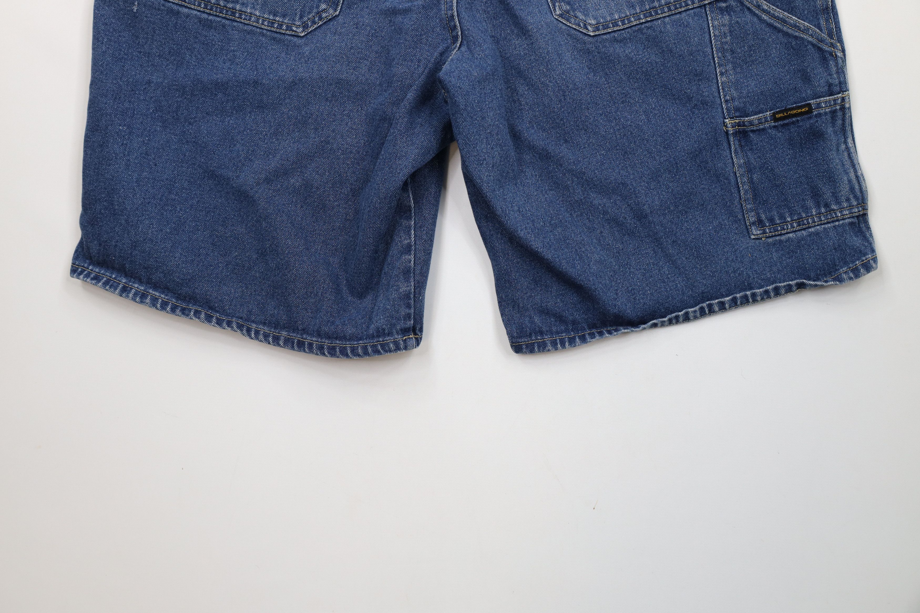 Billabong × Vintage Vintage 90s Billabong Surfing Baggy Denim Jean Shorts Jorts Size US 36 / EU 52 - 11 Thumbnail