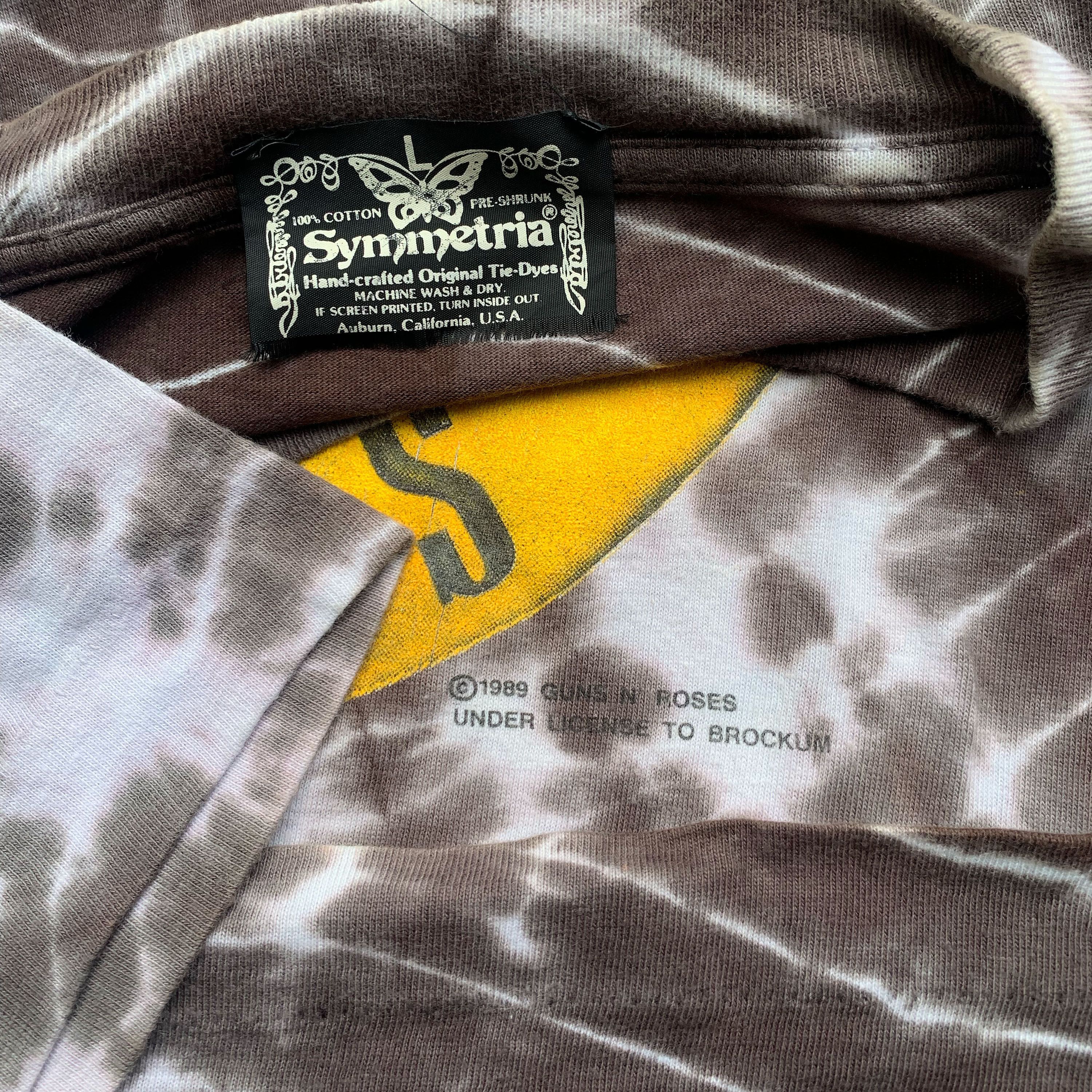 Vintage vintage rare single stitched 1989 guns n roses tie dye Size US M / EU 48-50 / 2 - 2 Thumbnail