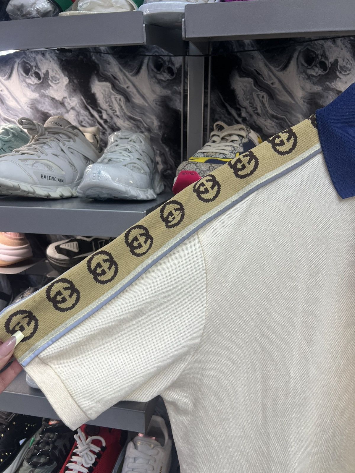 Gucci Gucci Polo With Interlocking G Stripe Size US L / EU 52-54 / 3 - 6 Thumbnail