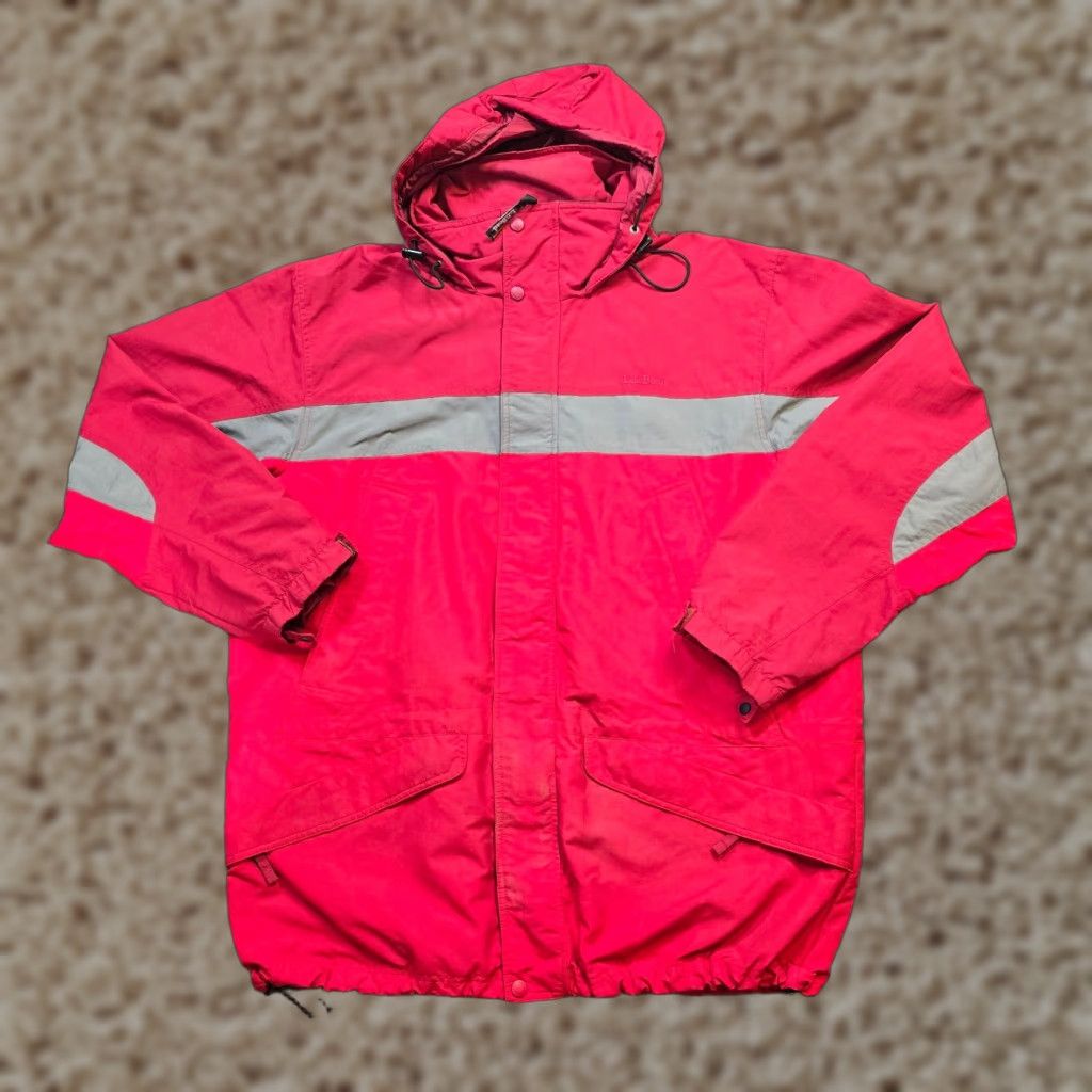 Vintage VINTAGE L.L. Bean Jacket Mens Large Red Hooded Full Zip Parka Outdoors Casual Mens Size US L / EU 52-54 / 3 - 1 Thumbnail