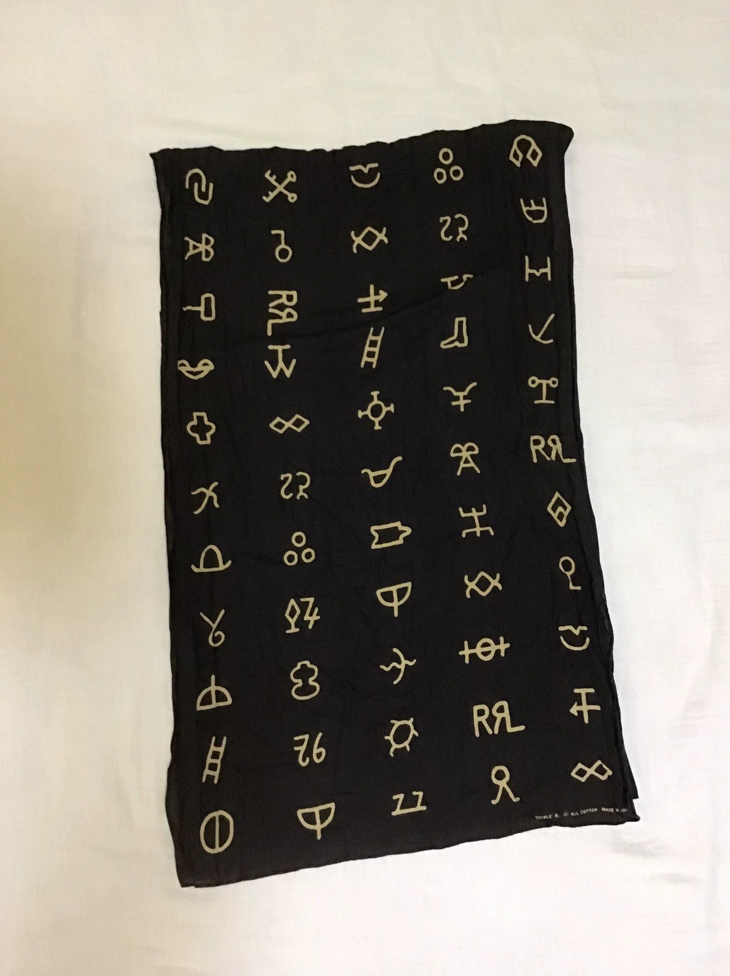 RRL Ralph Lauren RRL Double RL Scarf with Oracle Symbols Size ONE SIZE - 1 Thumbnail