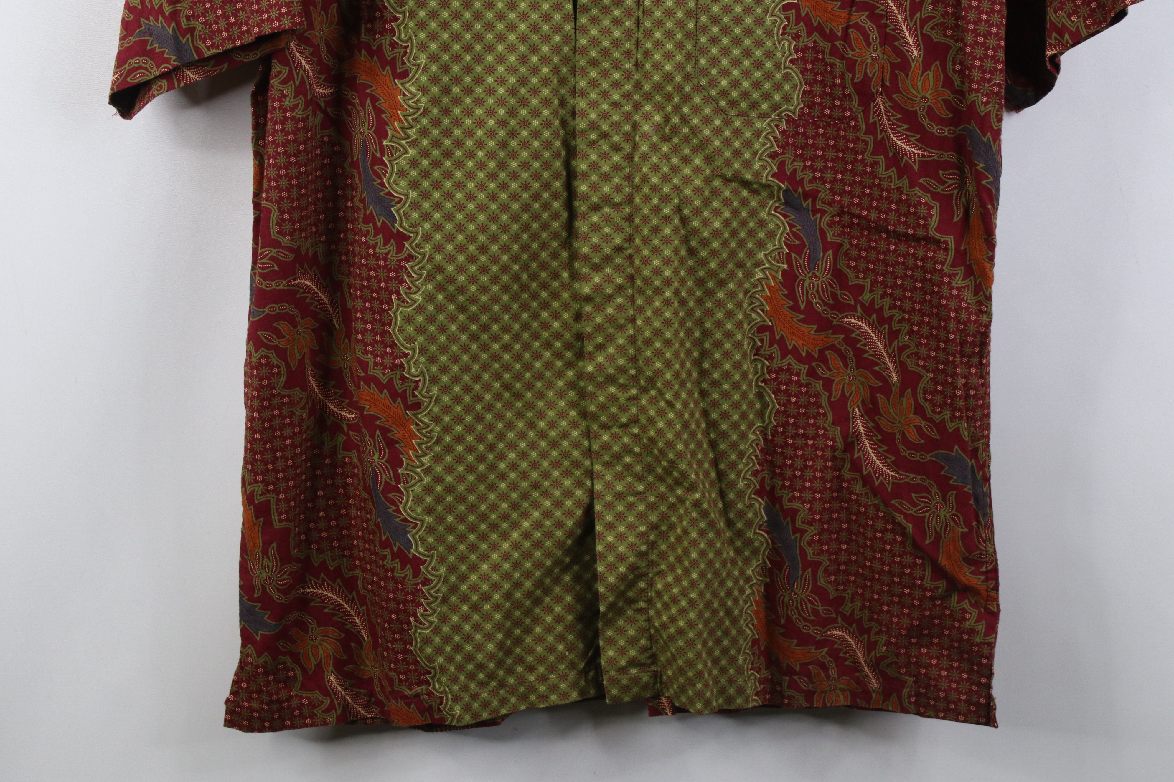 Vintage Vintage 90s Streetwear Paisley Collared Button Shirt Cotton Size US XL / EU 56 / 4 - 3 Thumbnail