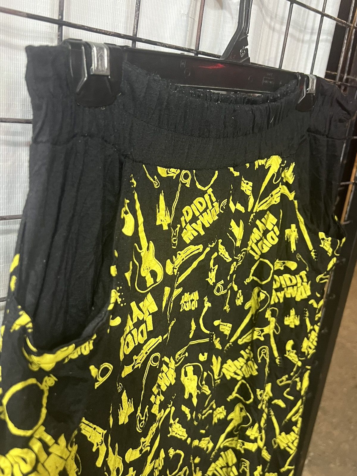 Band Tees × Japanese Brand × Punk and Yo Punk rock ACDC rag cropped pants ididit my way full print Size US 32 / EU 48 - 3 Thumbnail