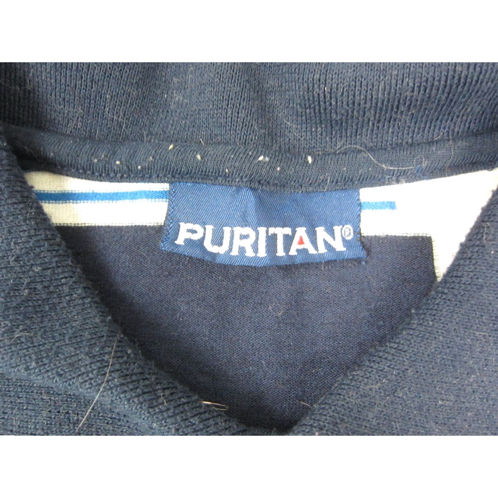 Vintage VINTAGE Puritan Polo Shirt Mens Polo Shirt Casual 90s 80s Blue Striped Cotton Polyester Short Sleeve Button Front Collar Spread Size M Size US M / EU 48-50 / 2 - 5 Thumbnail