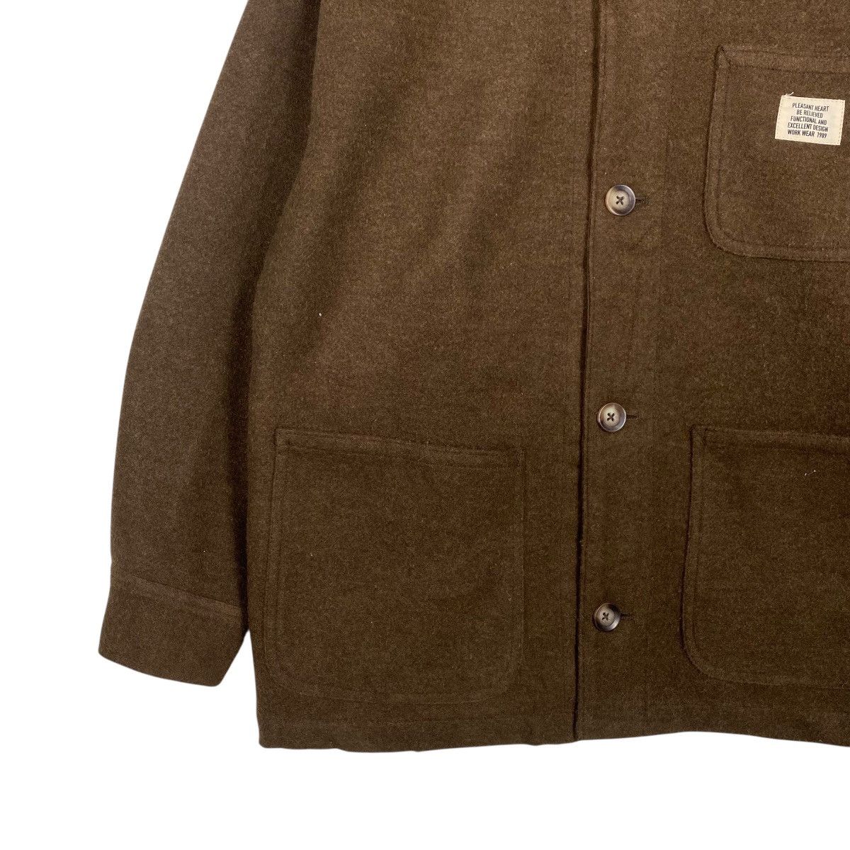 Japanese Brand Cube sugar colarless workwear button jacket Size US M / EU 48-50 / 2 - 3 Thumbnail