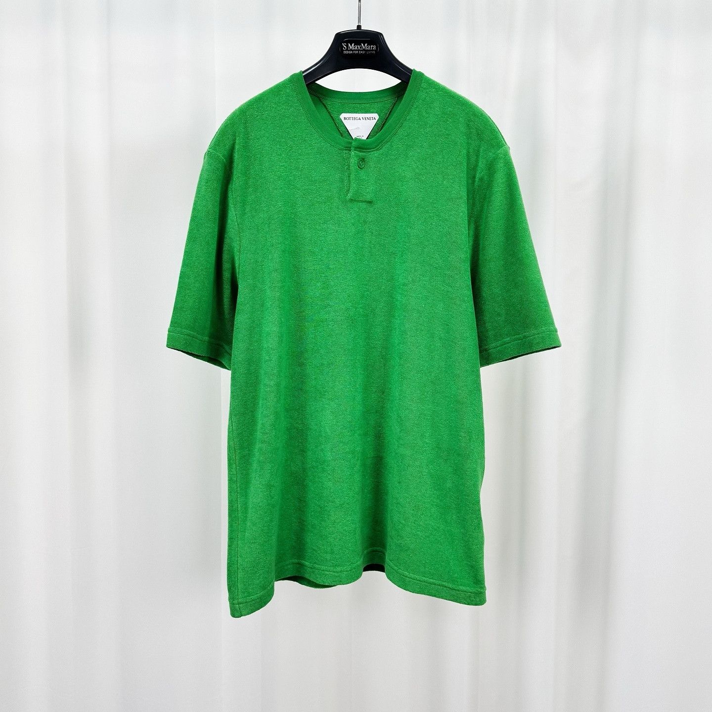 Bottega Veneta Bottega Veneta Green Henley Polo Shirt Size L Size US L / EU 52-54 / 3 - 1 Thumbnail