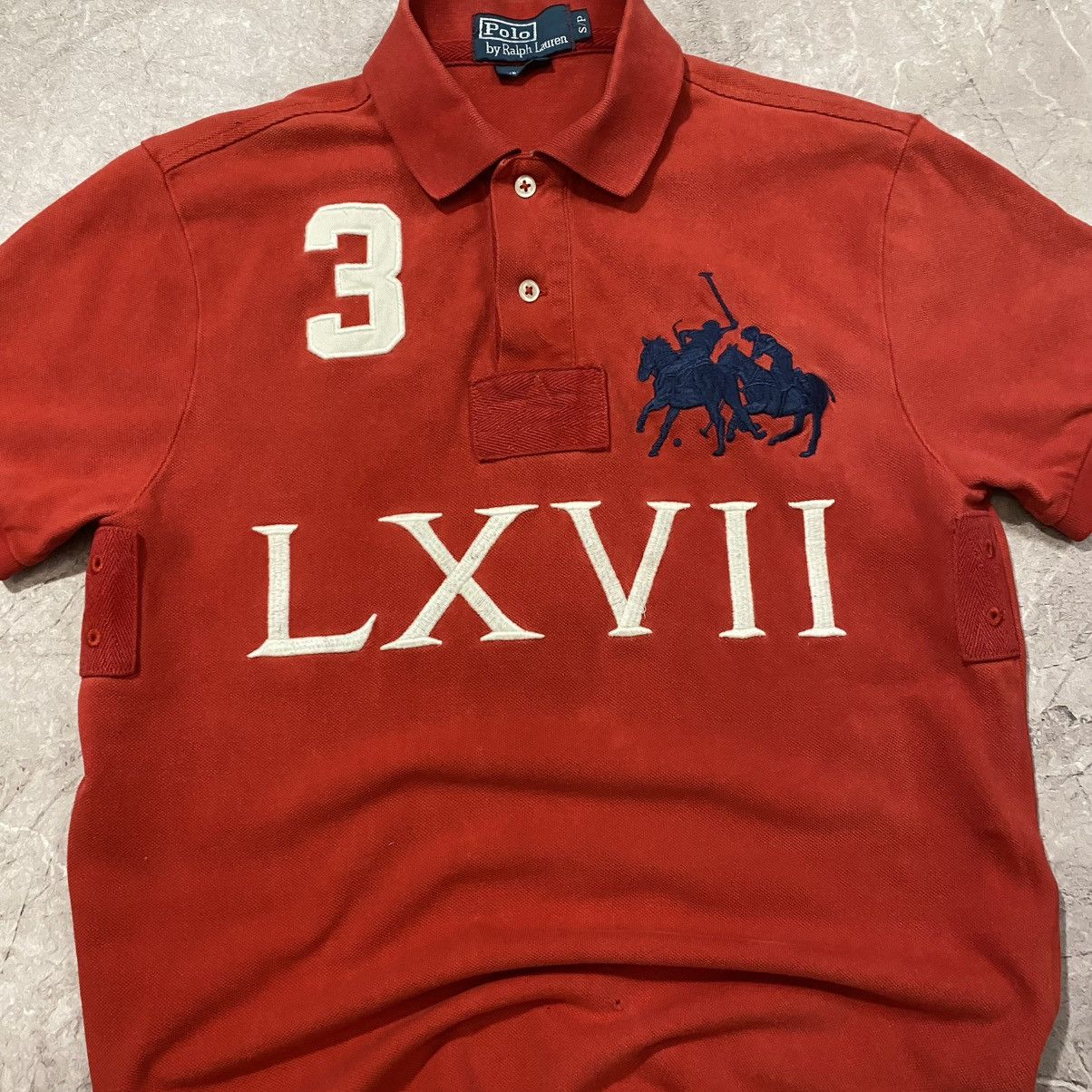 Polo Ralph Lauren VINTAGE POLO RALPH LAUREN RUGBY POLO TEE BIG LOGO 3 90s Size US S / EU 44-46 / 1 - 5 Thumbnail