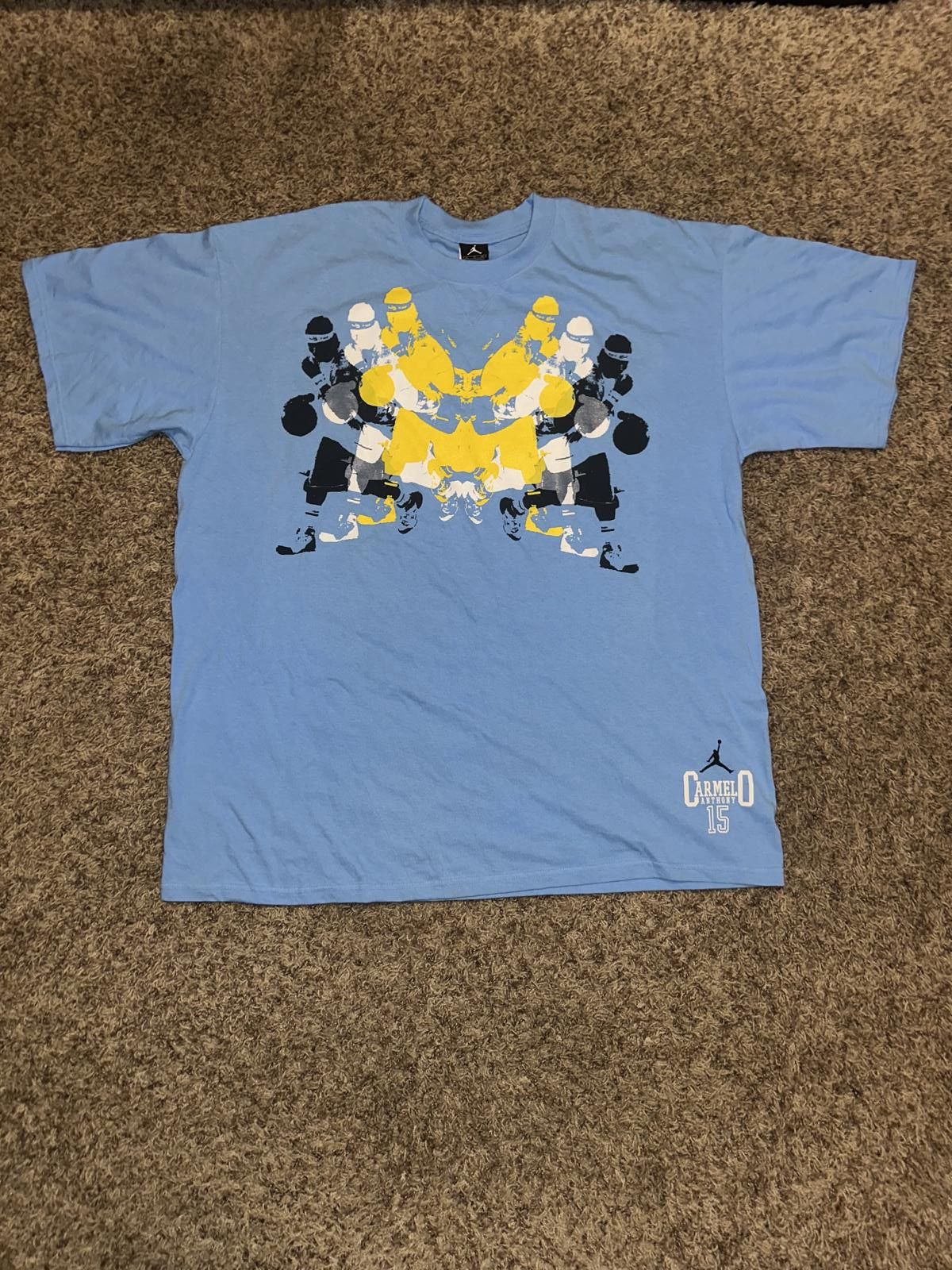 Jordan Brand Unreleased Jordan Carmelo Anthony Basketball Blue Shirt Sample Size US XL / EU 56 / 4 - 1 Thumbnail