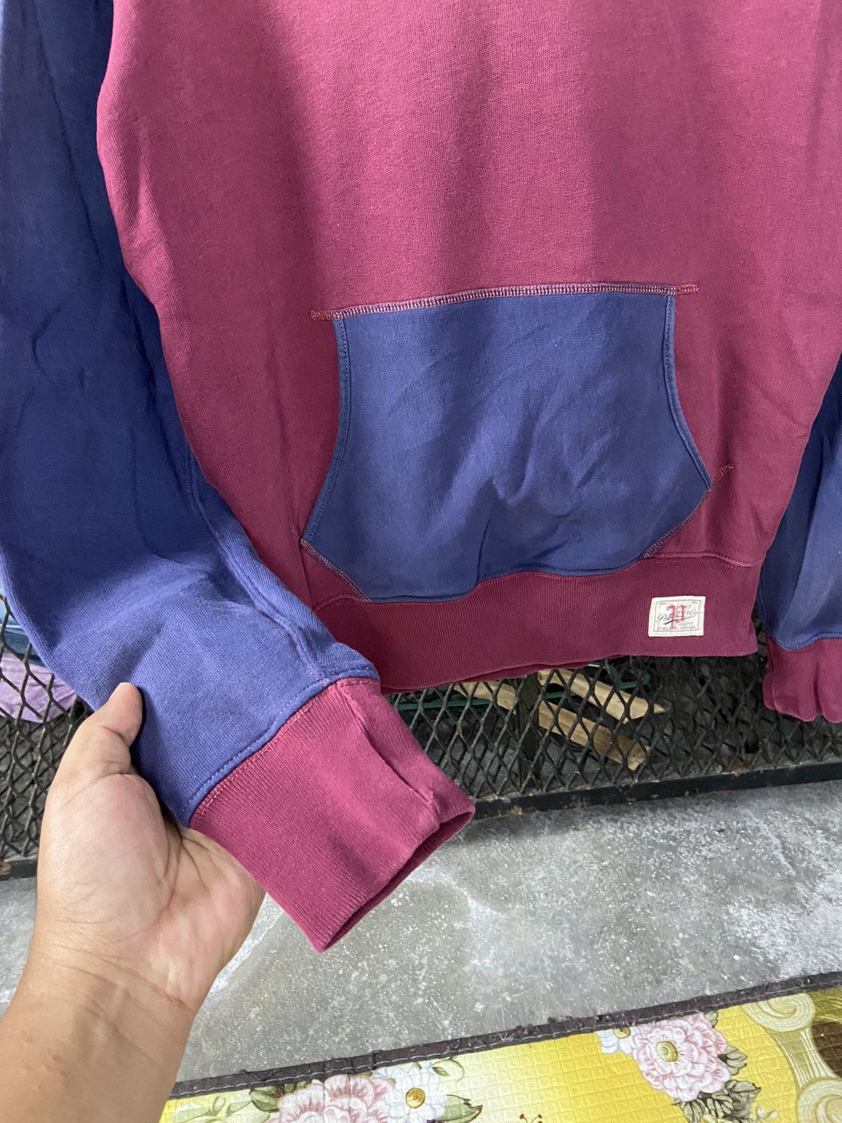 Other × Polo Ralph Lauren × Vintage Vintage PRL Polo RL Sweater Two Tone Hooded Size US S / EU 44-46 / 1 - 5 Thumbnail