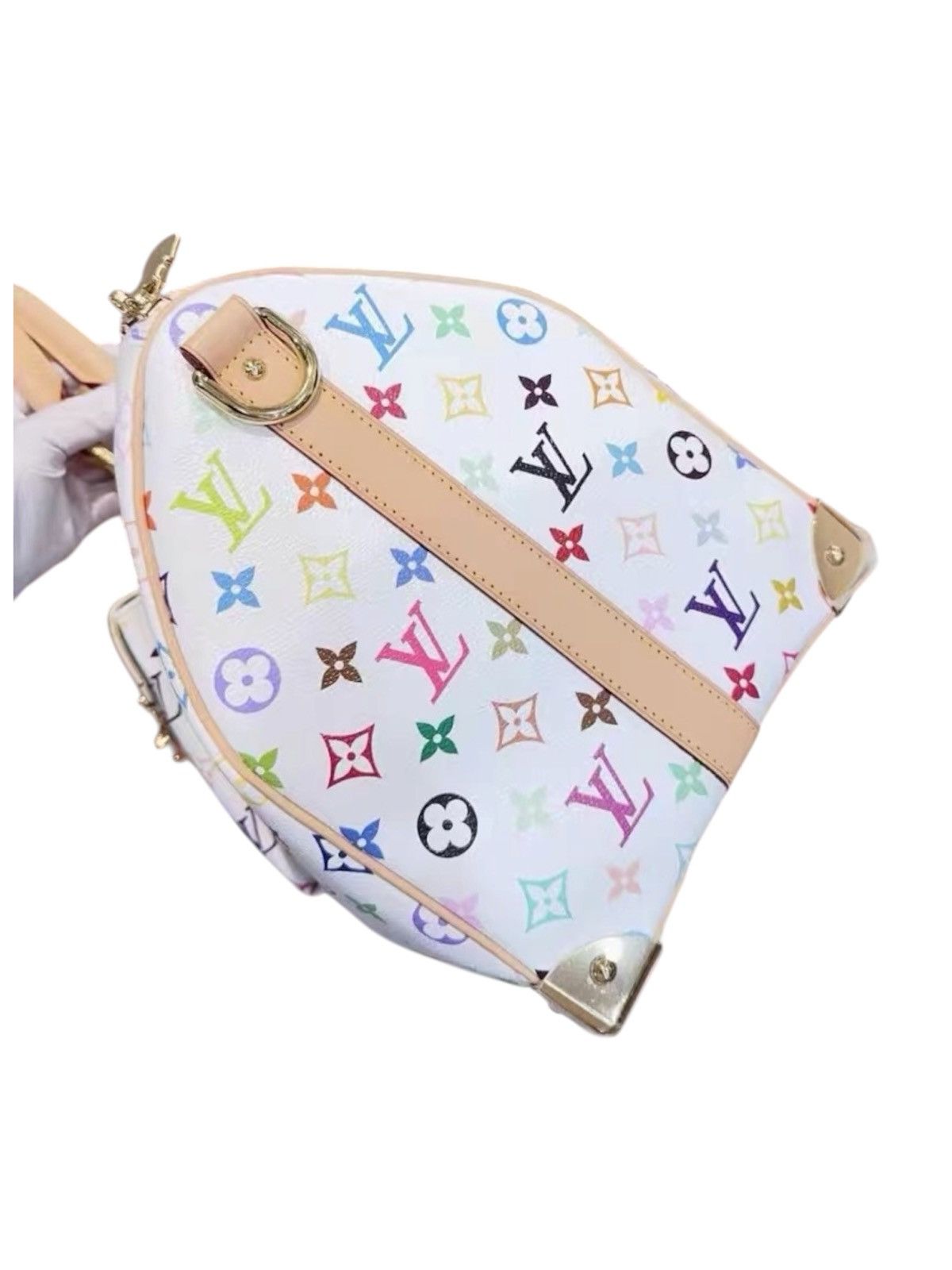 Louis Vuitton × Takashi Murakami Louis Vuitton x Takashi Murakami 50 Keepall White Monogram Size ONE SIZE - 9 Thumbnail