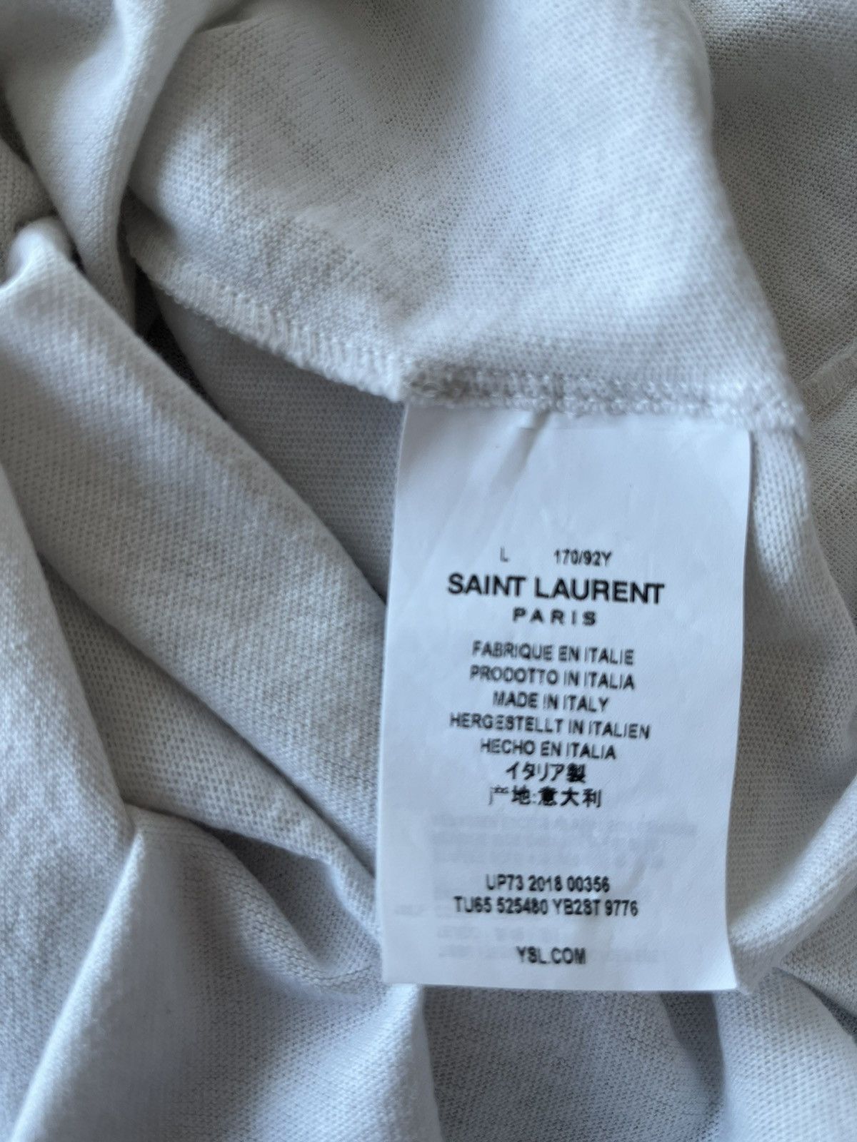 Saint Laurent Paris Super Runway Saint Laurent Babylone Slim fit Tee T-shirt Size US S / EU 44-46 / 1 - 16 Thumbnail