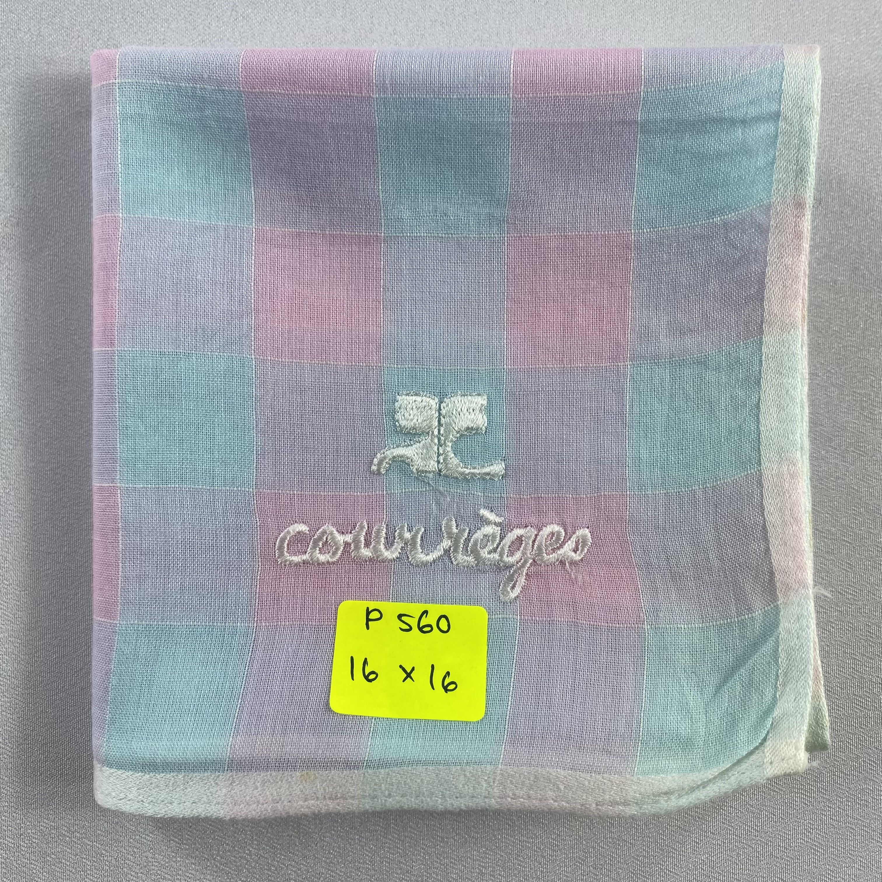Courreges × Vintage Courreges Bandana/ Handkerchief / Neckerchief-P560 Size ONE SIZE - 6 Thumbnail