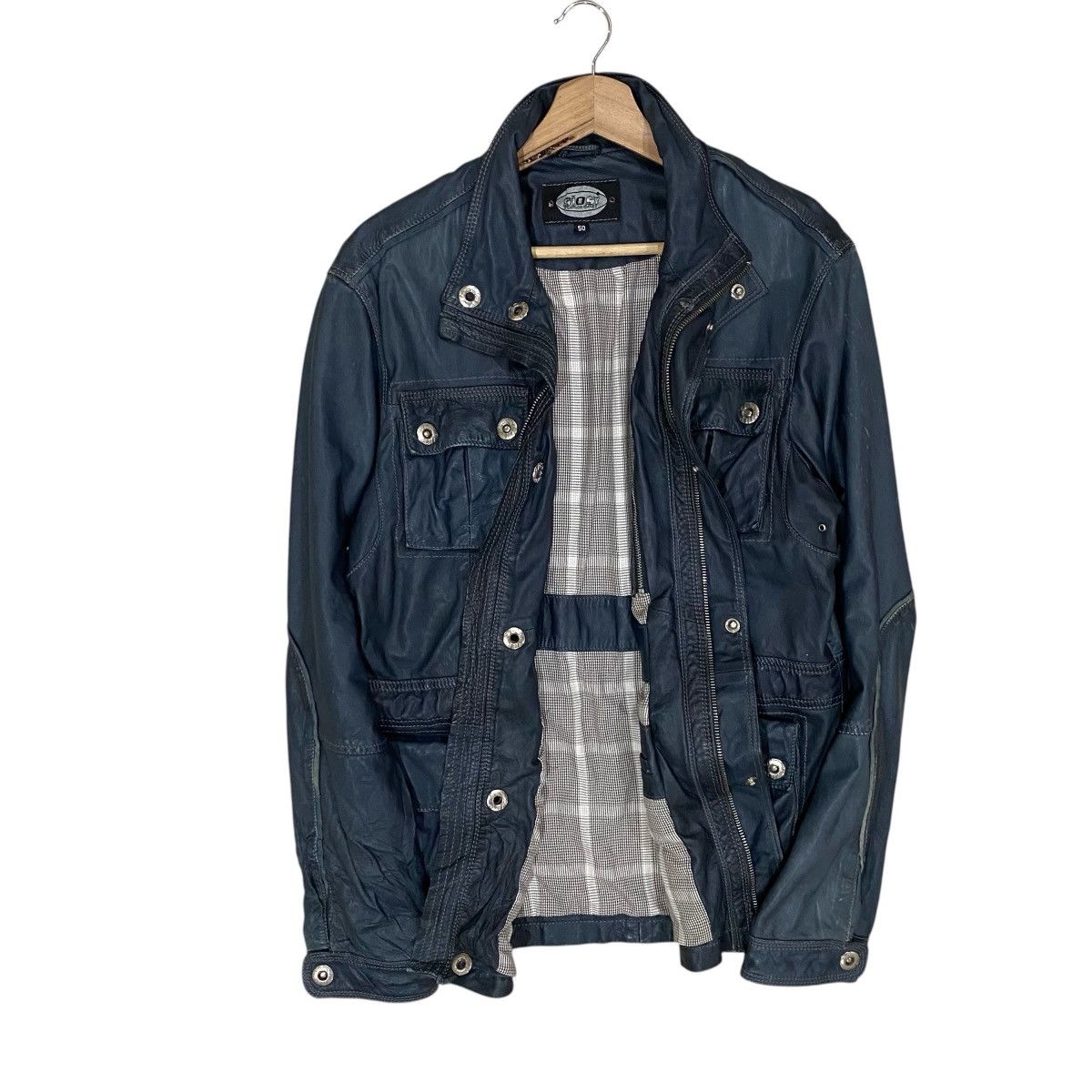 Genuine Leather × Vintage VTG SIOSI PER CARLOS IBAEZ GENUINE LEATHER JACKET Size US S / EU 44-46 / 1 - 6 Thumbnail