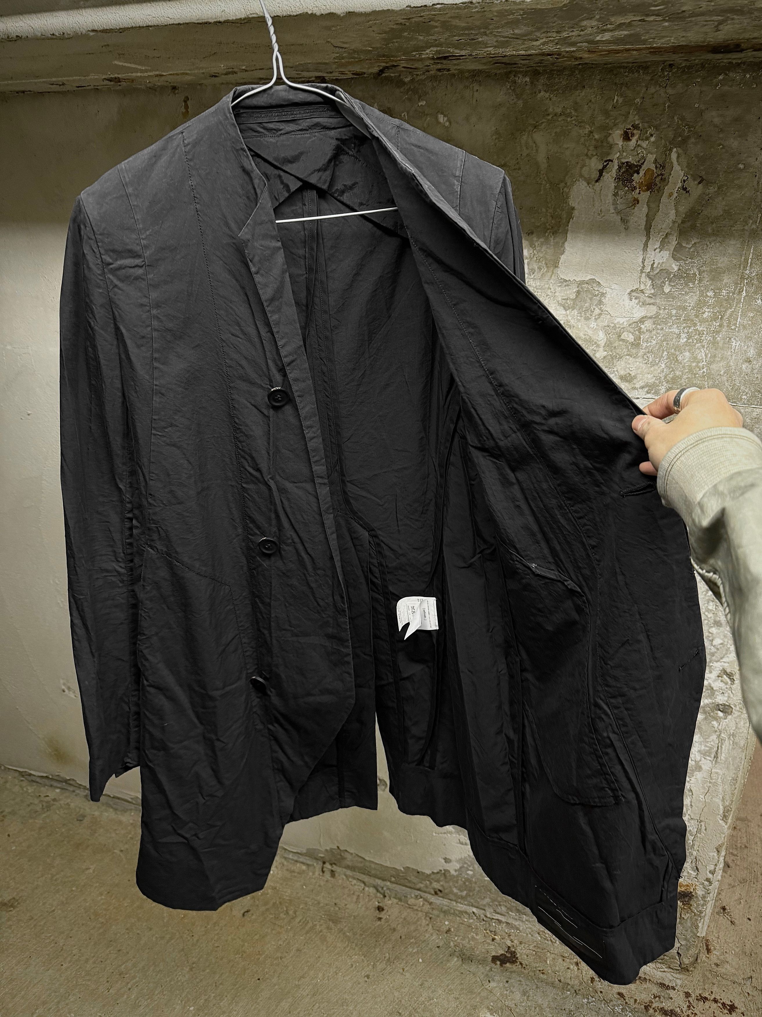 Julius Julius Washed Black Anatomical Longline Overshirt Size US S / EU 44-46 / 1 - 7 Thumbnail