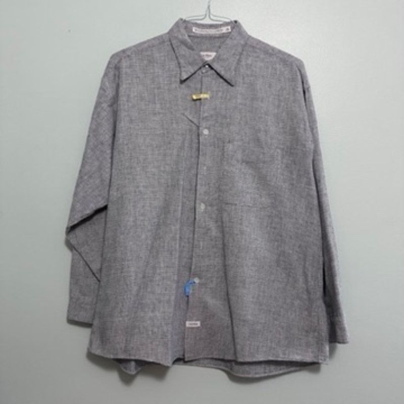 Calvin Klein Calvin Klein black weave linen button down size 16.5 Size US L / EU 52-54 / 3 - 2 Thumbnail