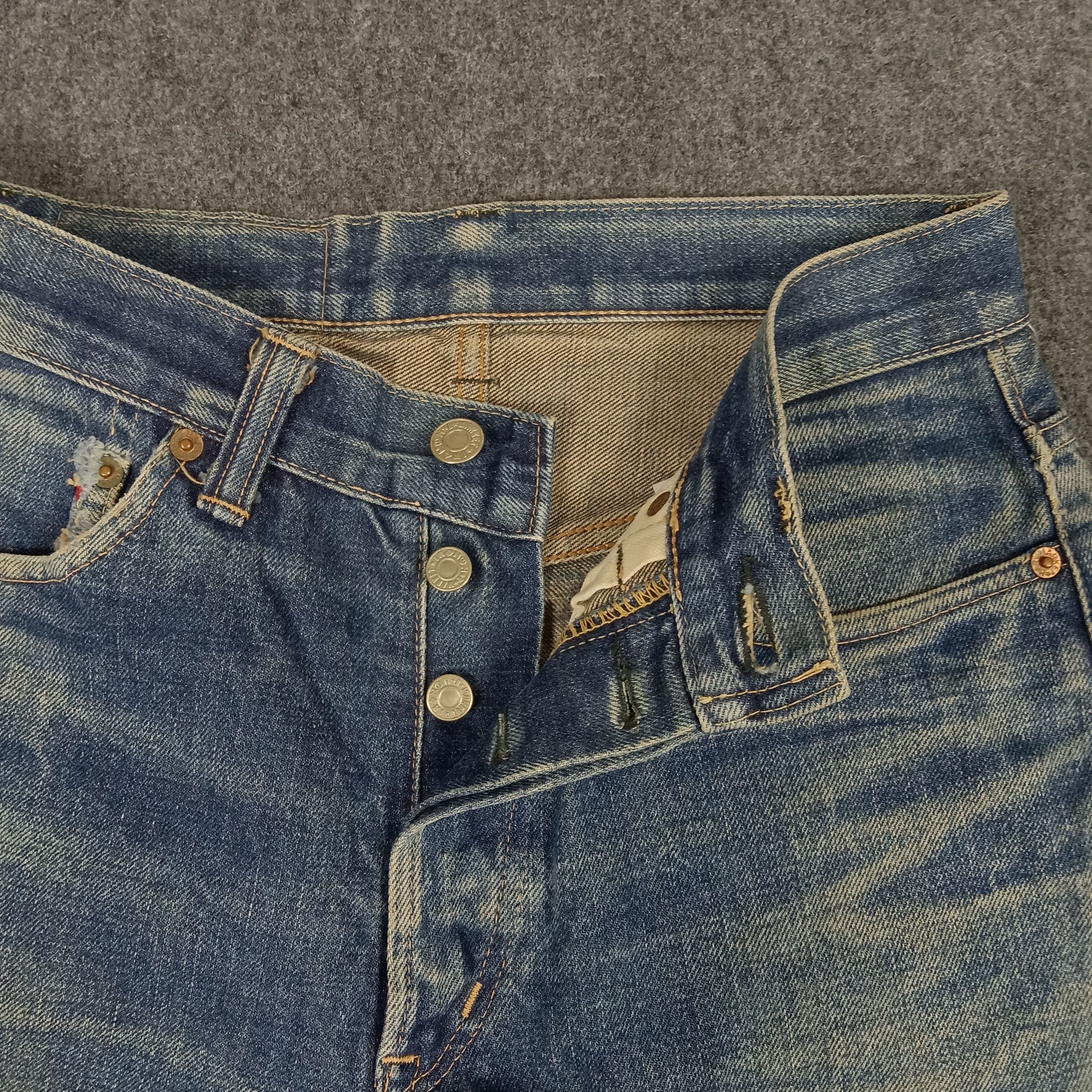 Japanese Brand × Vintage We Never Change Selvedge Fading Style Denim Jeans Size US 28 / EU 44 - 14 Thumbnail