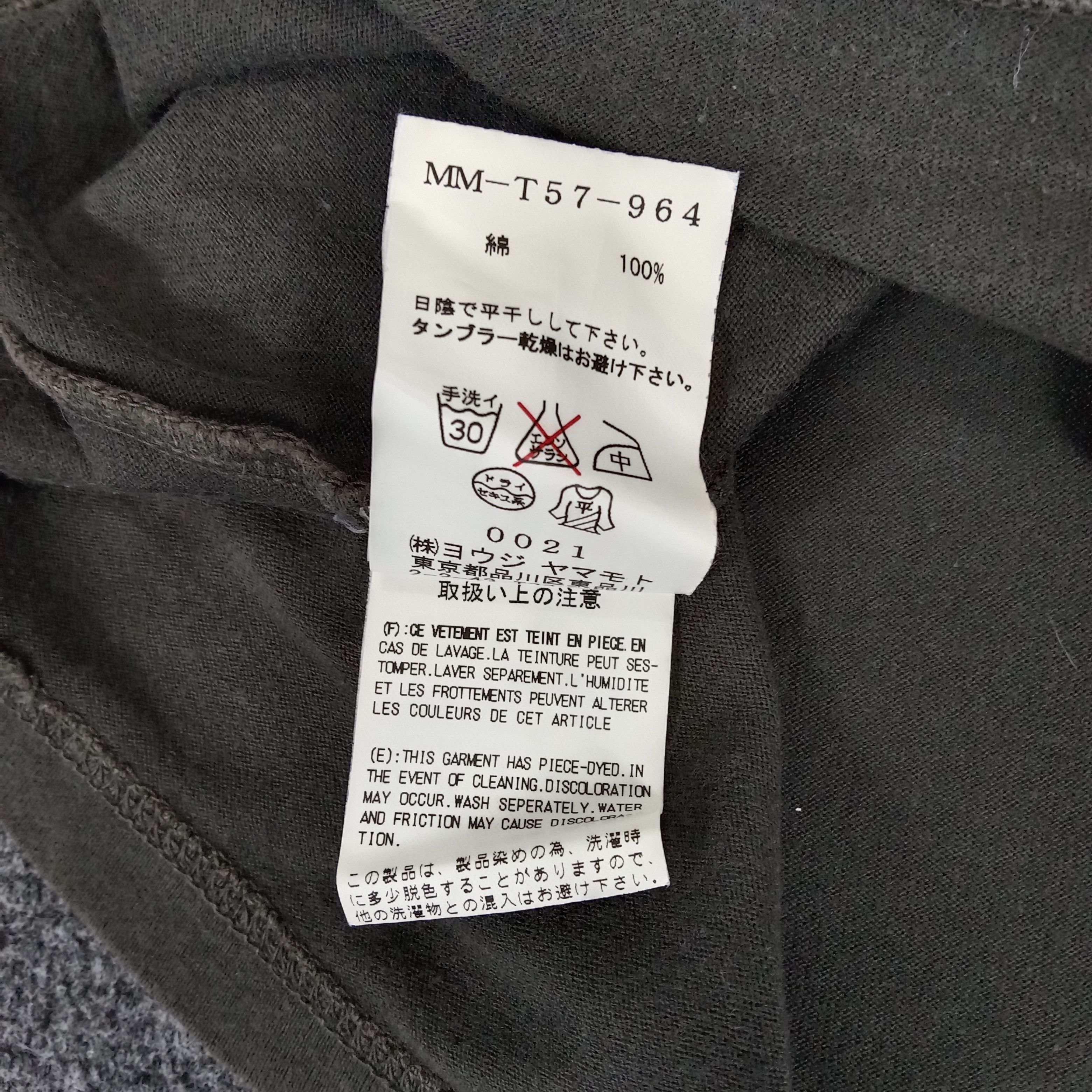 Vintage × Y's × Yohji Yamamoto Y'S by Yohji Yamamoto Japanese Designer Tshirt Size US L / EU 52-54 / 3 - 7 Thumbnail