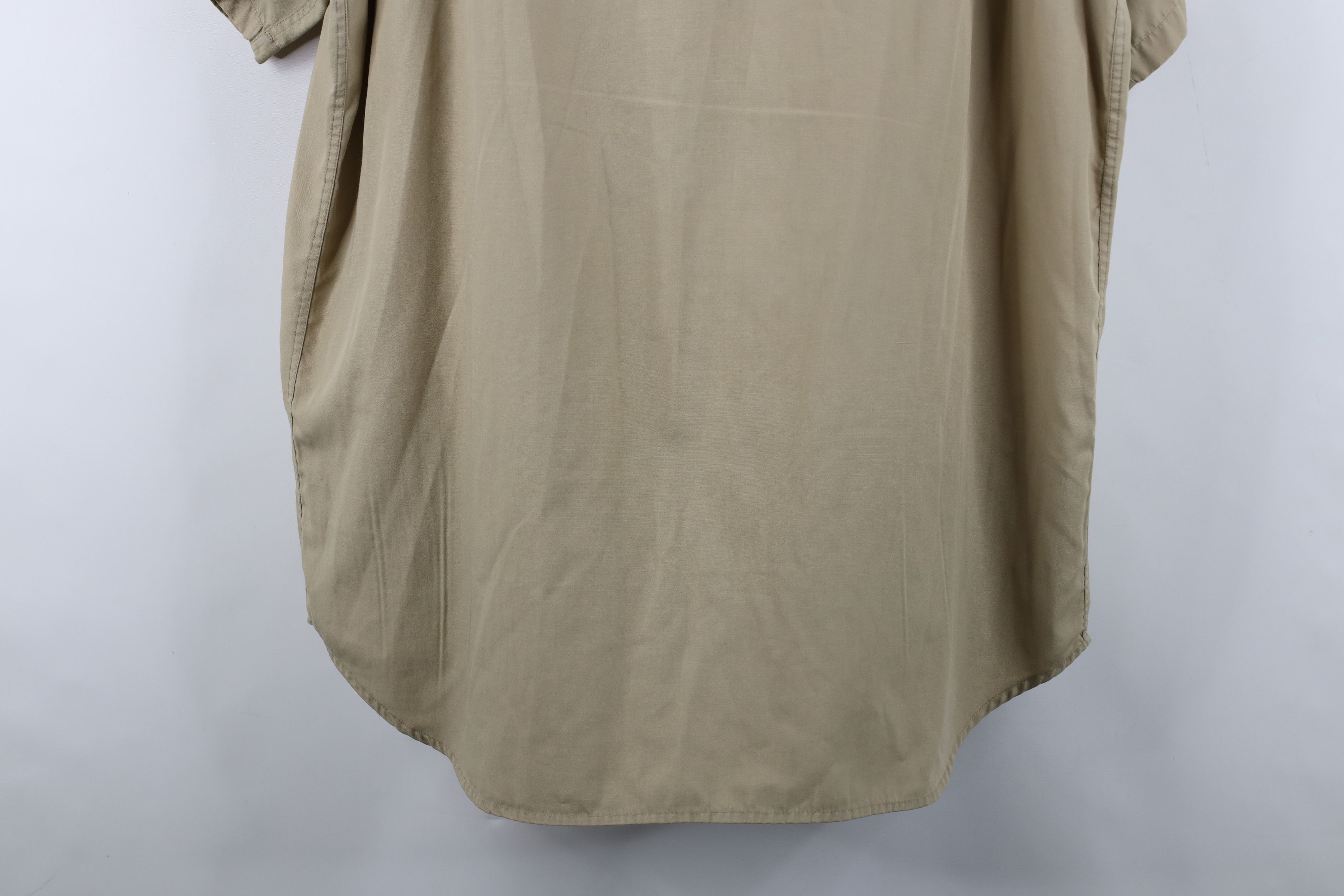 Cabelas Vintage 90s Cabelas Safari Bush Collared Button Shirt Khaki Size US L / EU 52-54 / 3 - 15 Thumbnail