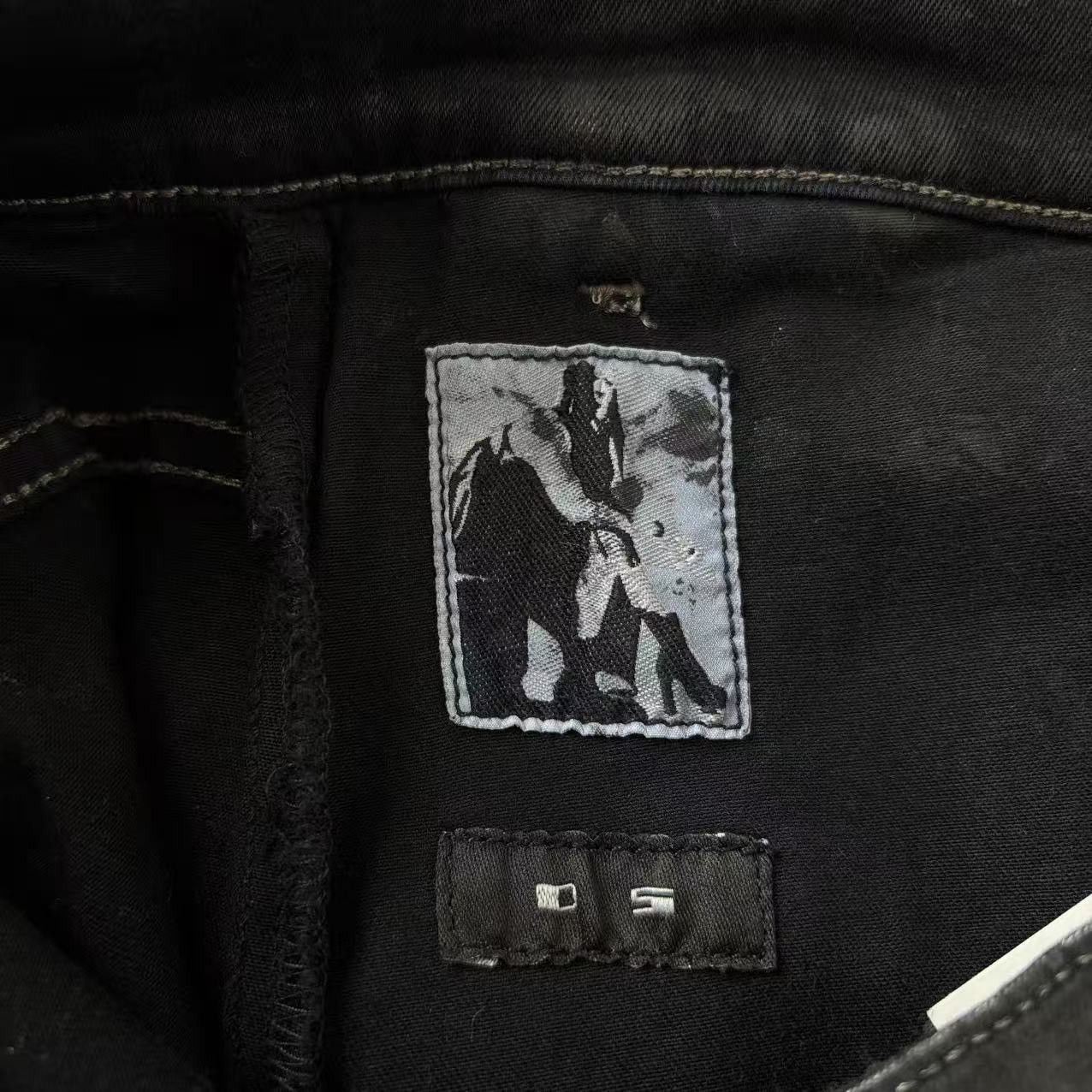 Rick Owens Drkshdw Rick Owens DRKSHDW Waxed Kilted Detroit Denim Jeans *NWTG Size US 34 / EU 50 - 7 Thumbnail