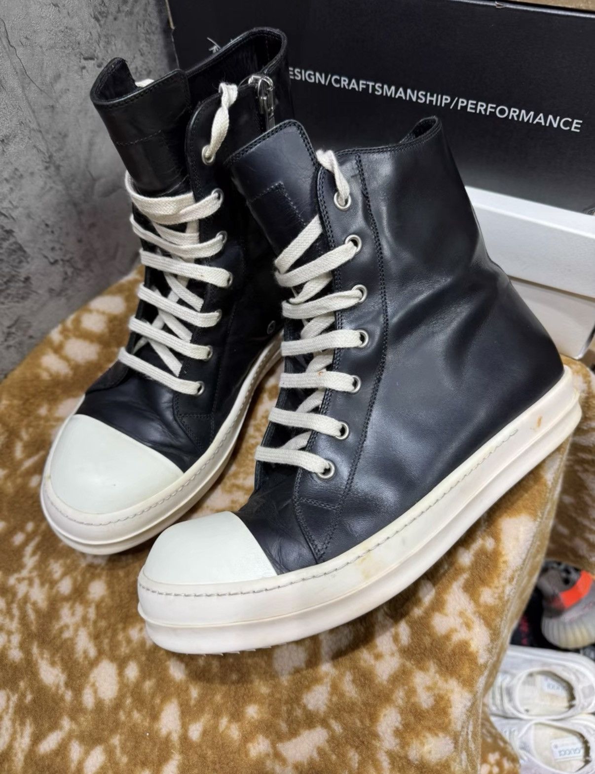 Rick Owens Rick Owens Main Line High Top Ramones K37 Size US 7.5 / EU 40-41 - 4 Thumbnail